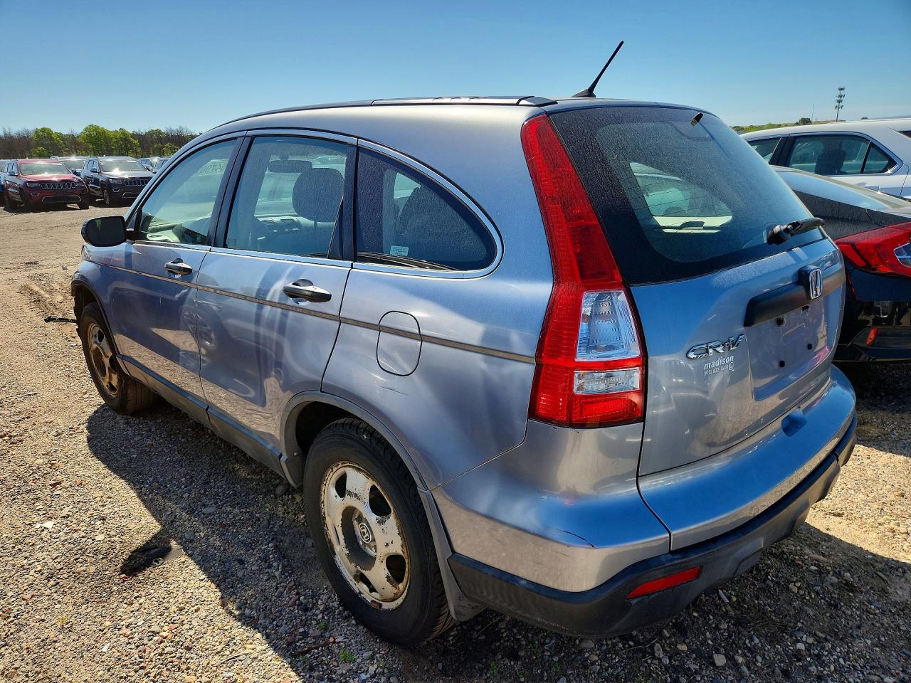 2007 Honda Cr-v Lx Blue vin: JHLRE38307C025808