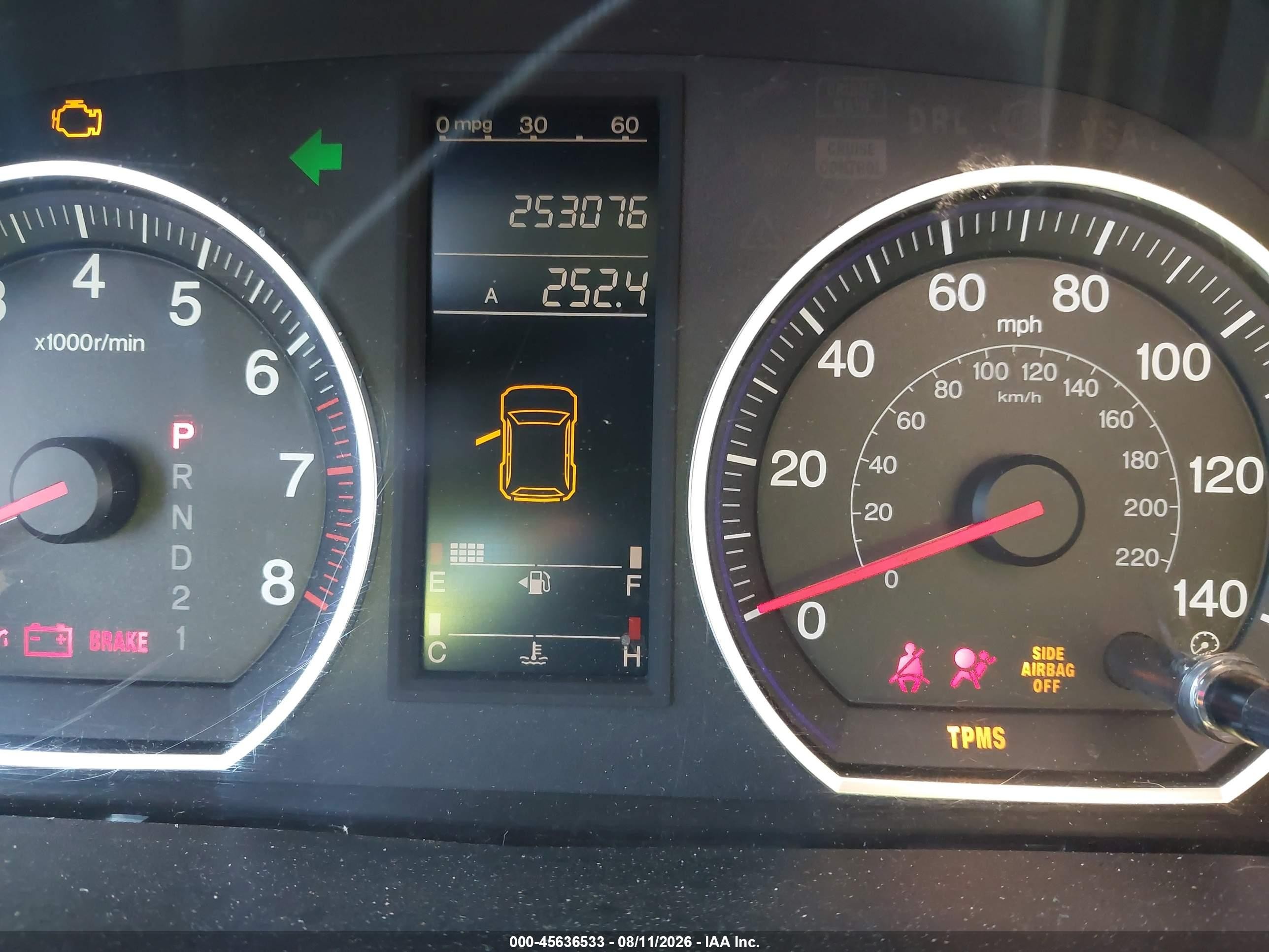 2007 Honda Cr-v Lx Black vin: JHLRE38307C030667