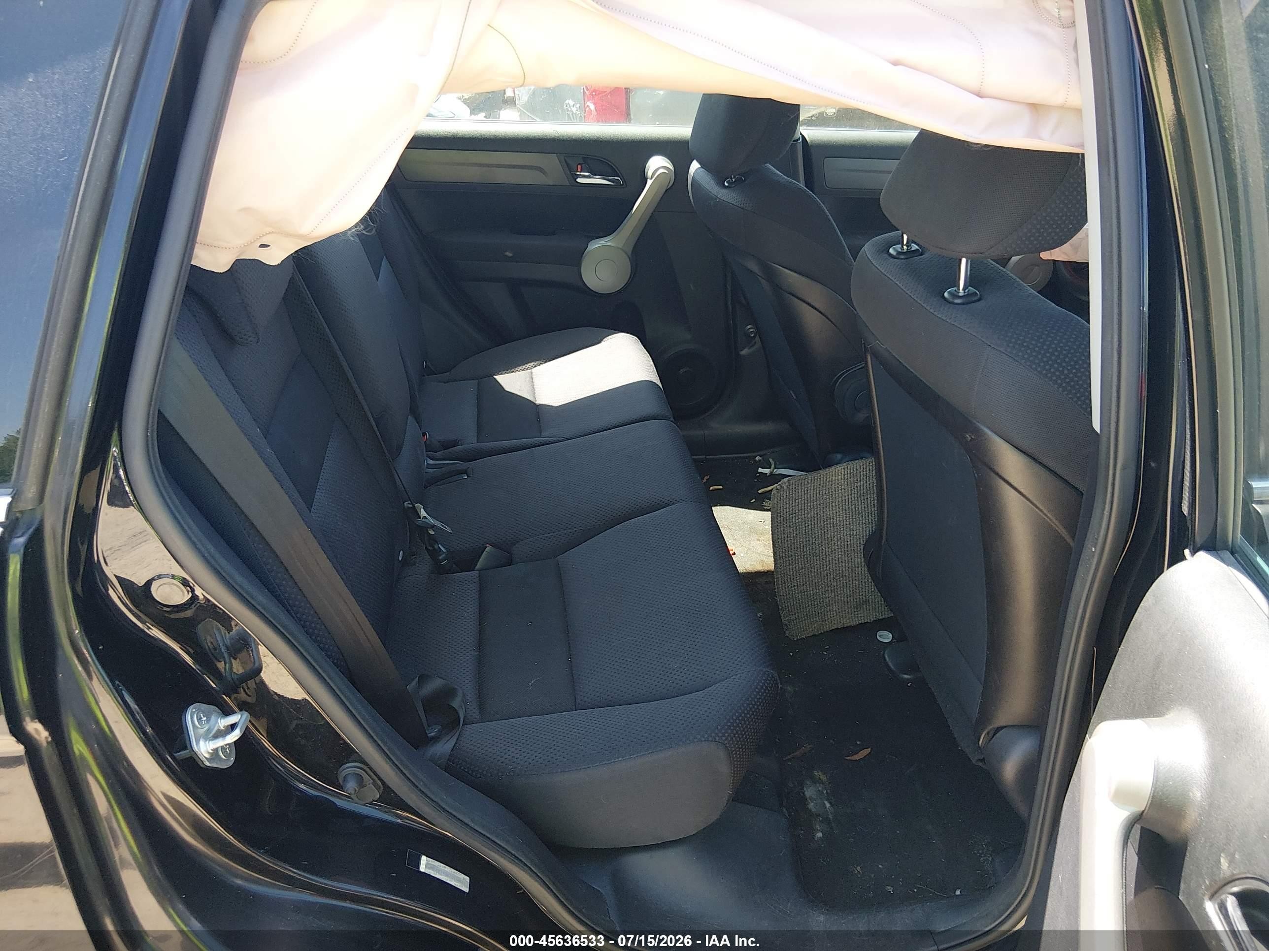 2007 Honda Cr-v Lx Black vin: JHLRE38307C030667