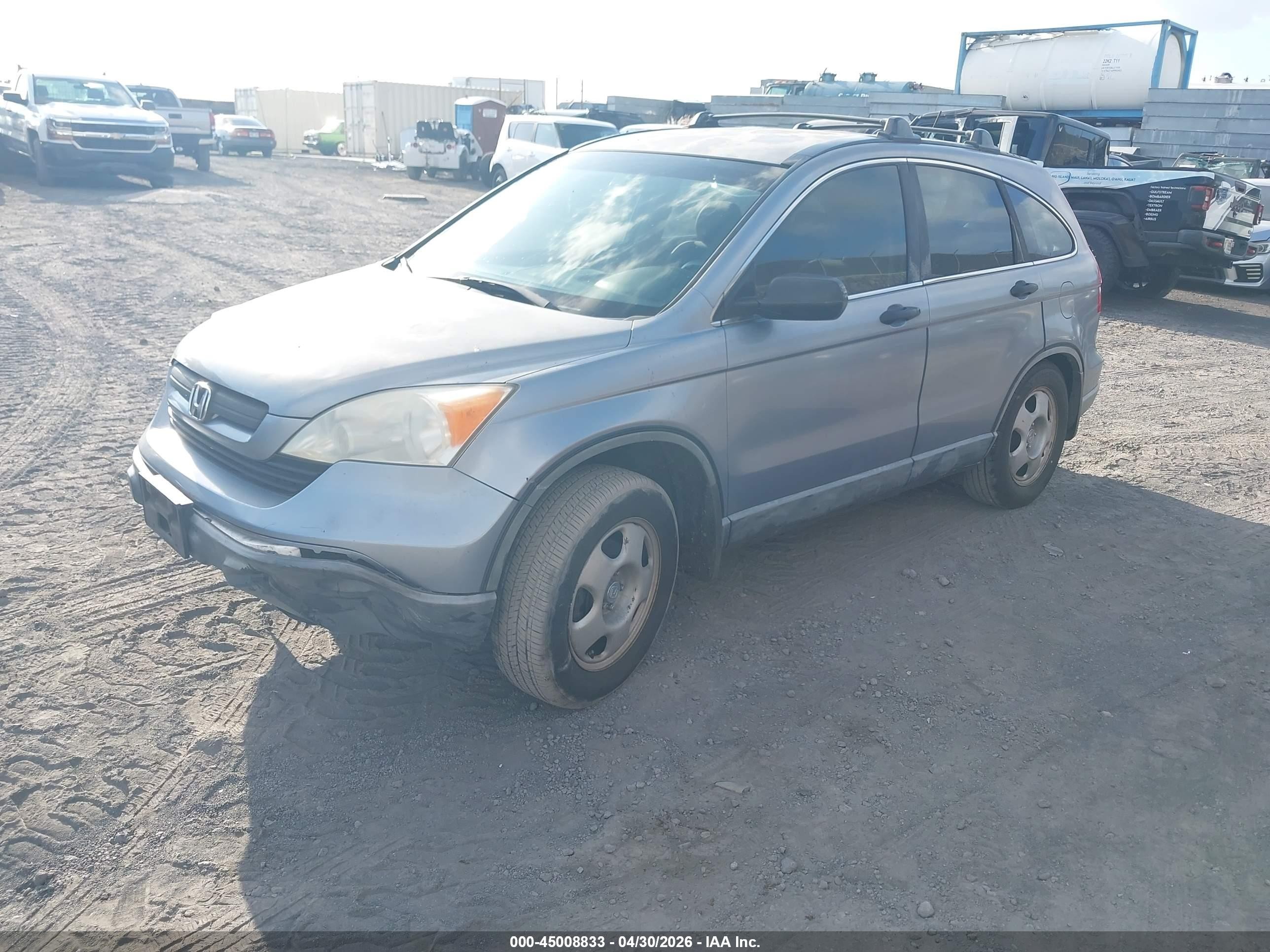 2007 Honda Cr-v Lx Blue vin: JHLRE38307C034525