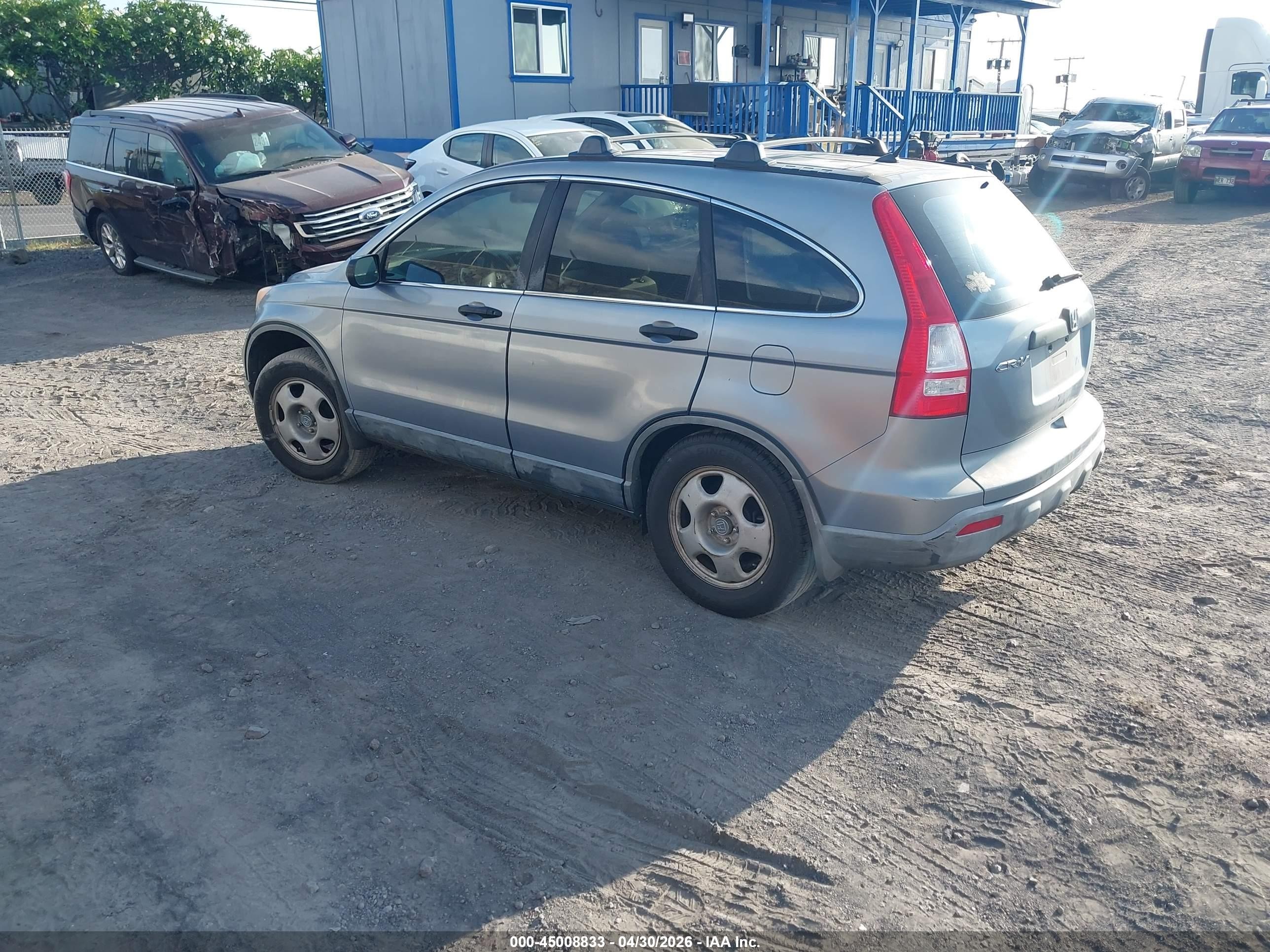 2007 Honda Cr-v Lx Blue vin: JHLRE38307C034525
