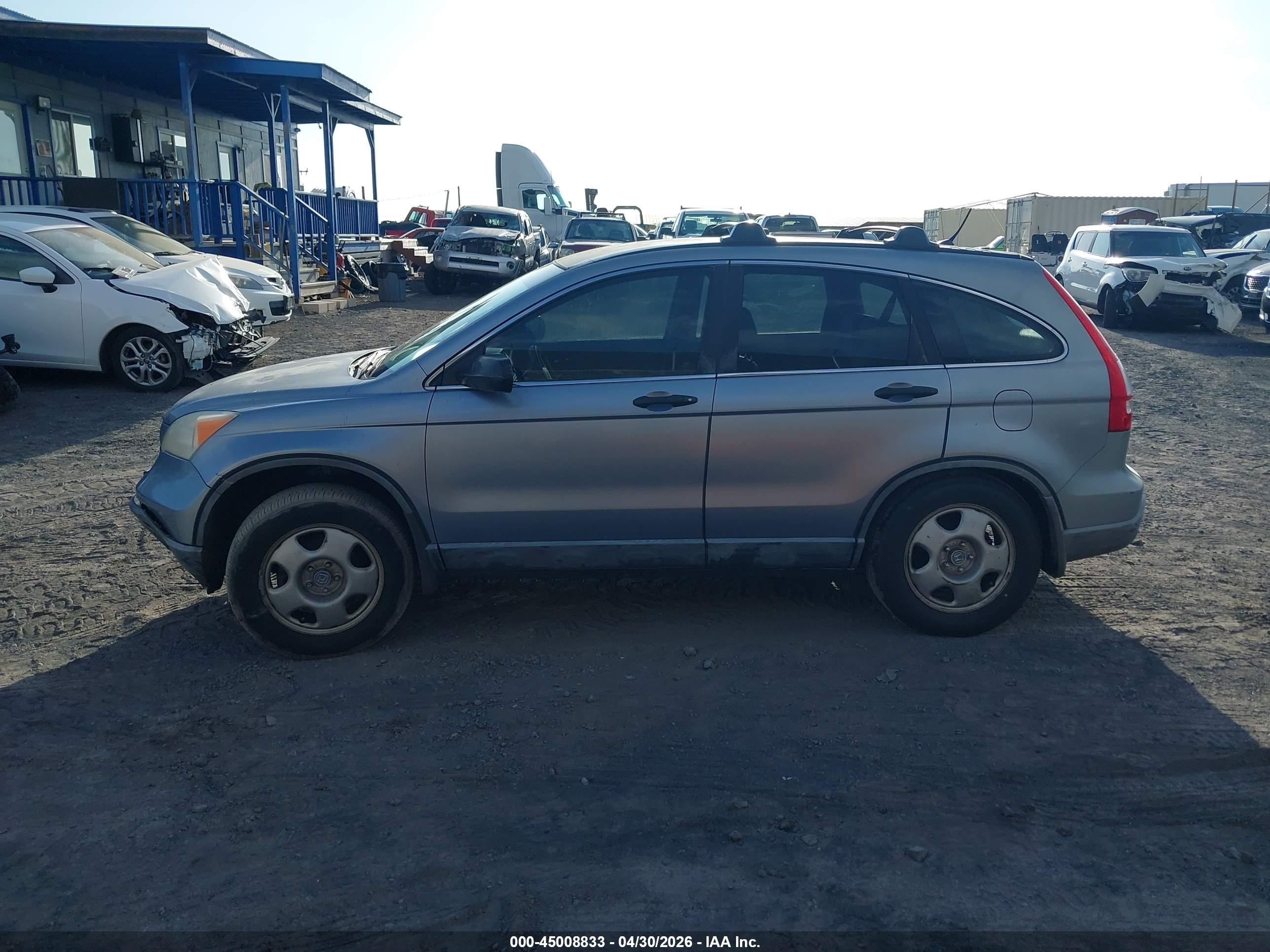 2007 Honda Cr-v Lx Blue vin: JHLRE38307C034525