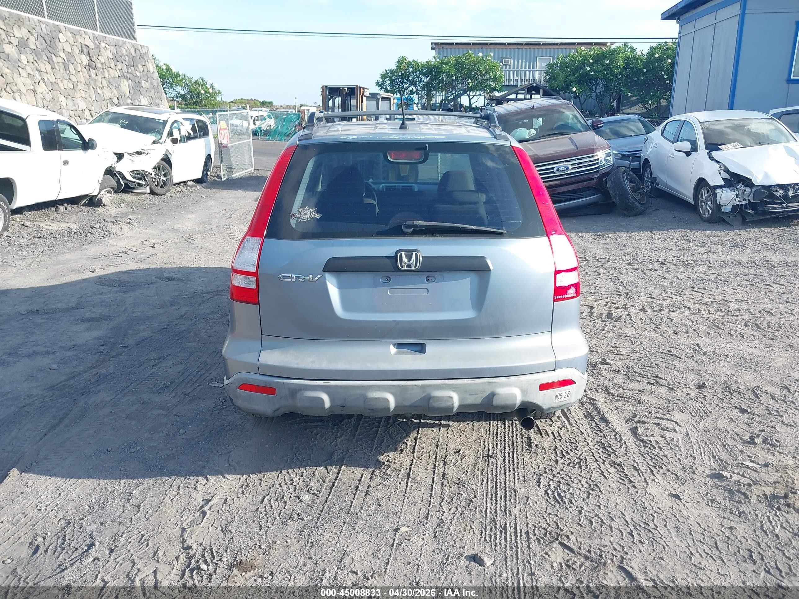 2007 Honda Cr-v Lx Blue vin: JHLRE38307C034525