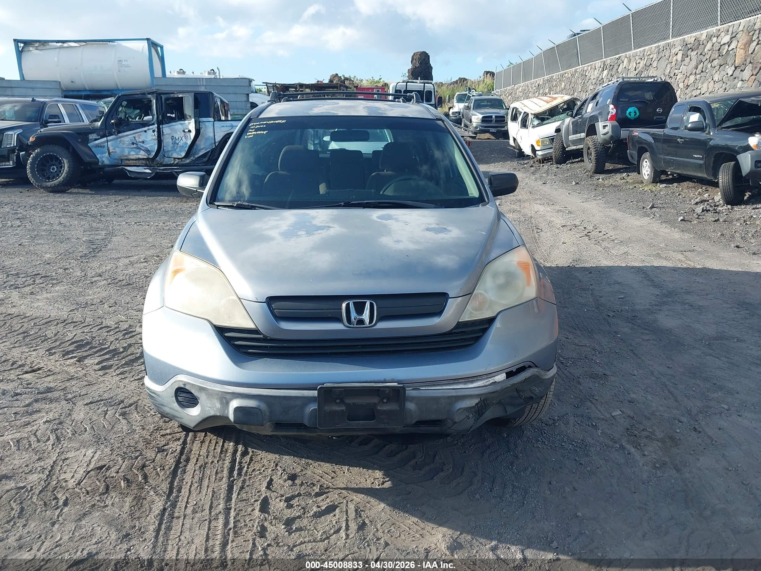 2007 Honda Cr-v Lx Blue vin: JHLRE38307C034525