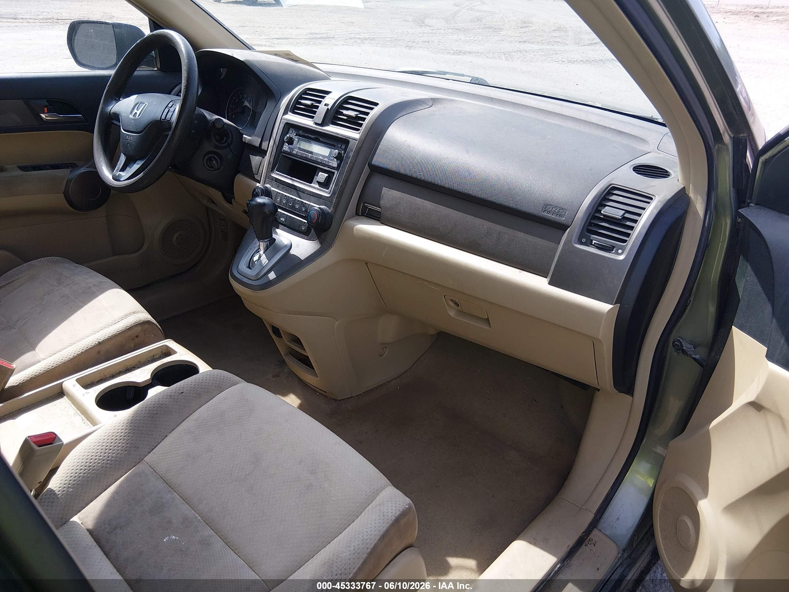 2008 Honda Cr-v Lx Green vin: JHLRE38308C005589