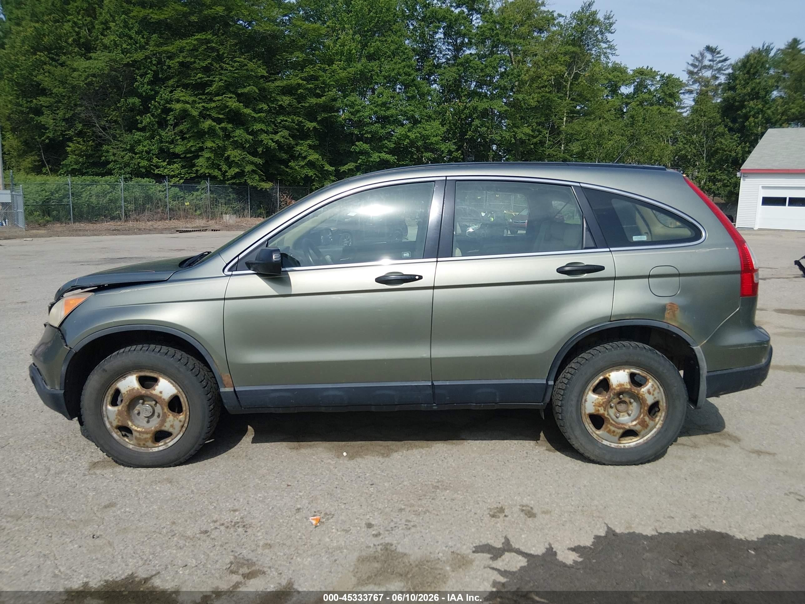 2008 Honda Cr-v Lx Green vin: JHLRE38308C005589