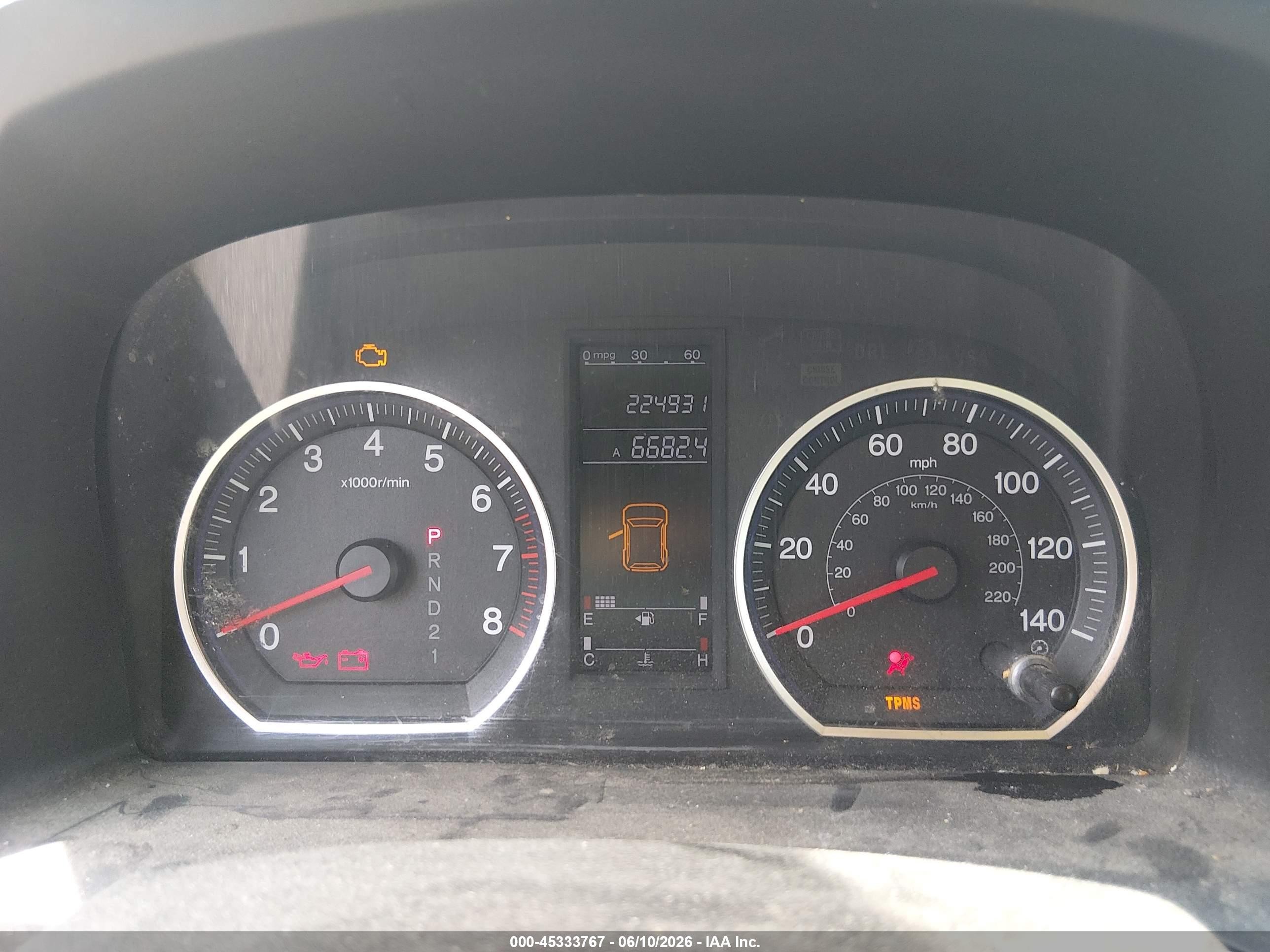 2008 Honda Cr-v Lx Green vin: JHLRE38308C005589
