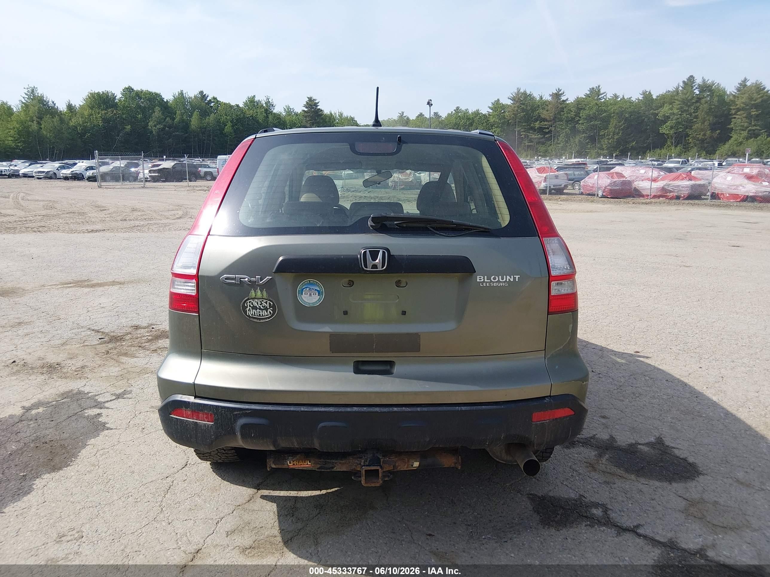 2008 Honda Cr-v Lx Green vin: JHLRE38308C005589