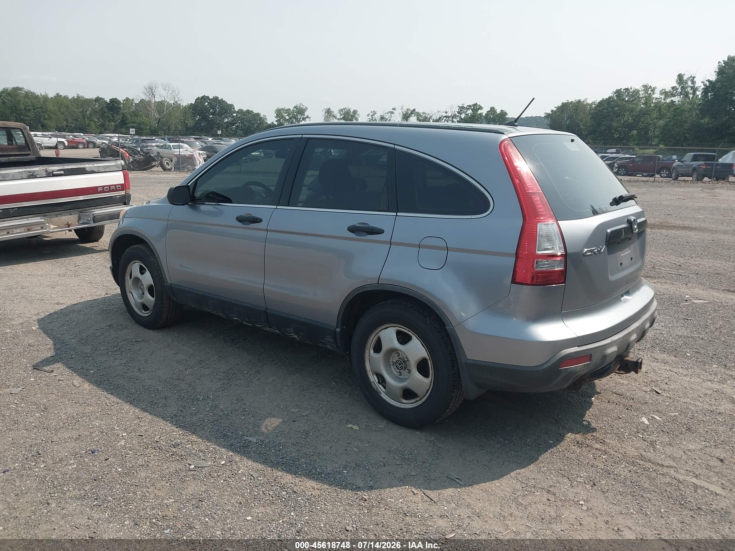 2008 Honda Cr-v Lx Blue vin: JHLRE38308C030637