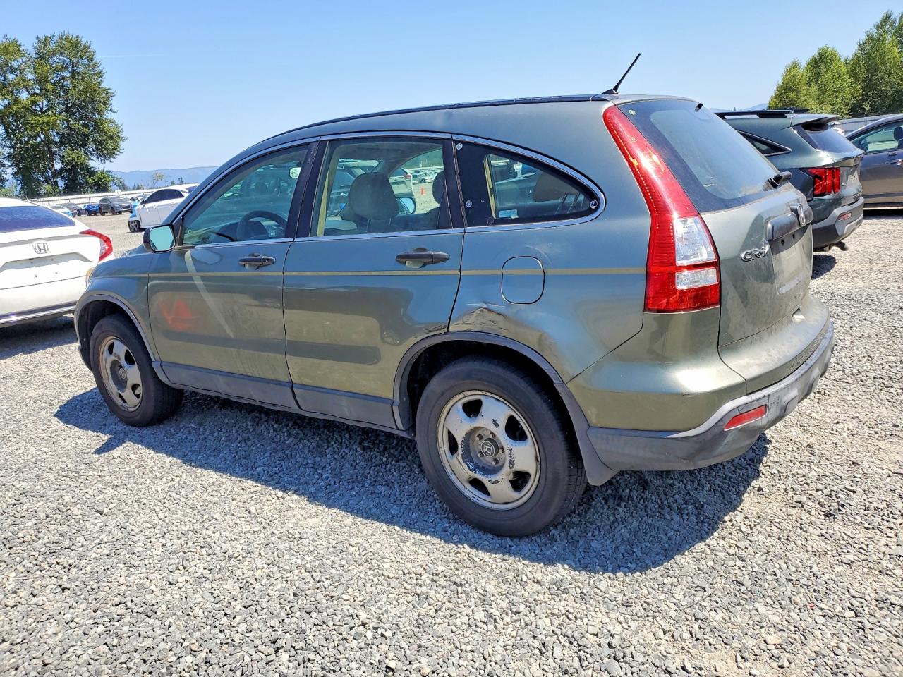 2008 Honda Cr-v Lx Gray vin: JHLRE38308C041444