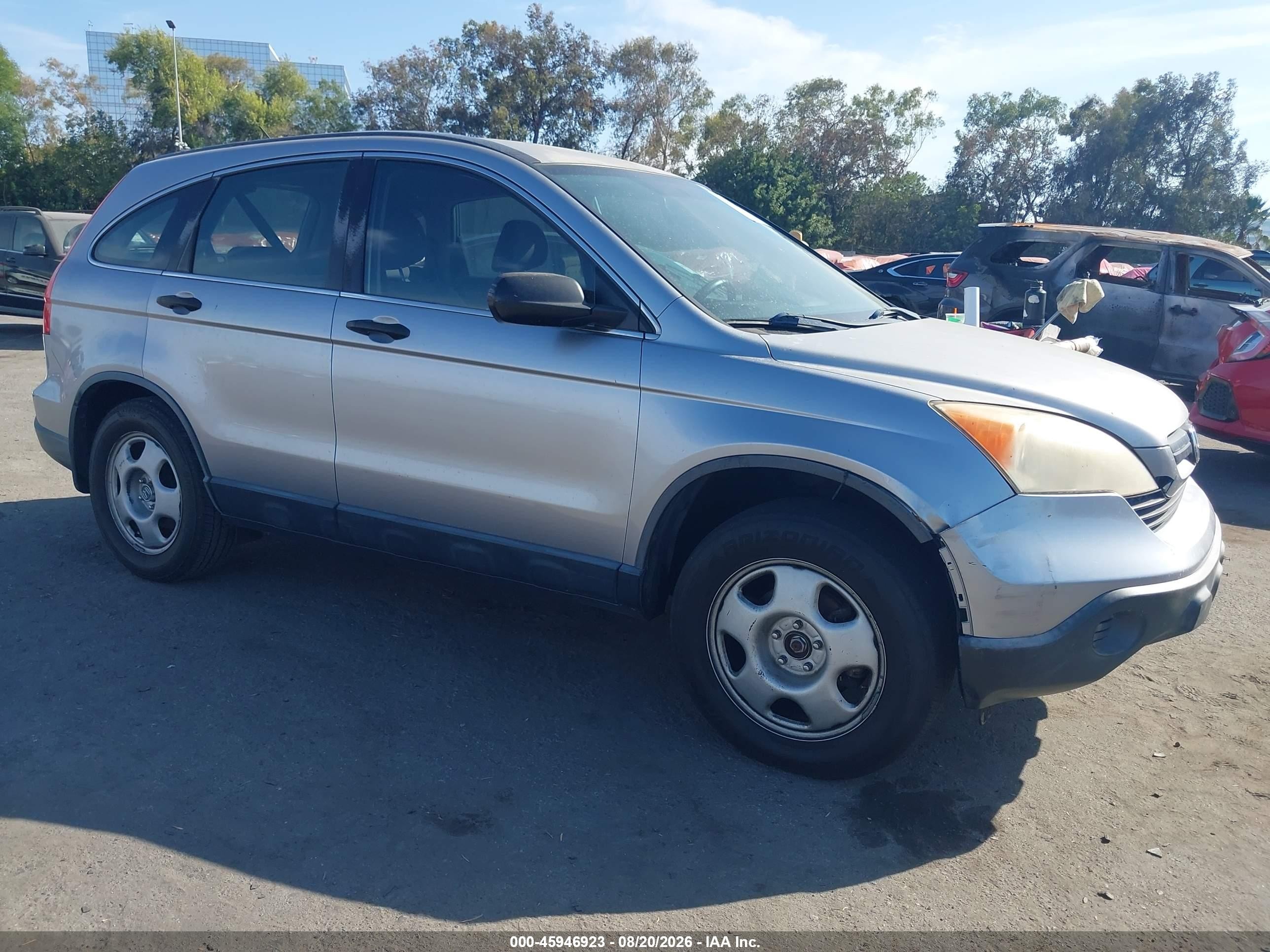 2007 Honda Cr-v Lx Silver vin: JHLRE38317C011688