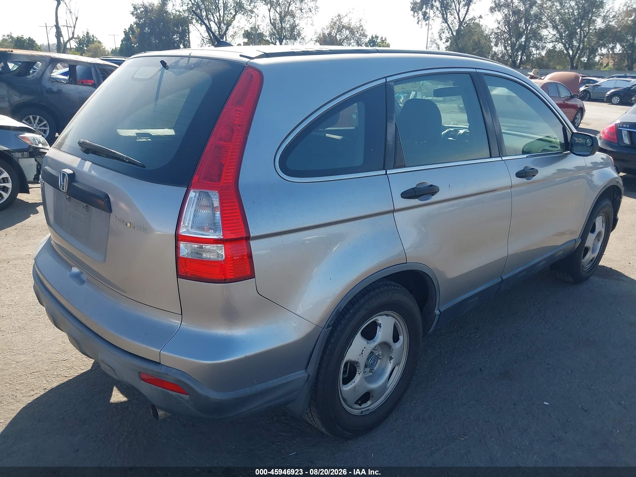 2007 Honda Cr-v Lx Silver vin: JHLRE38317C011688