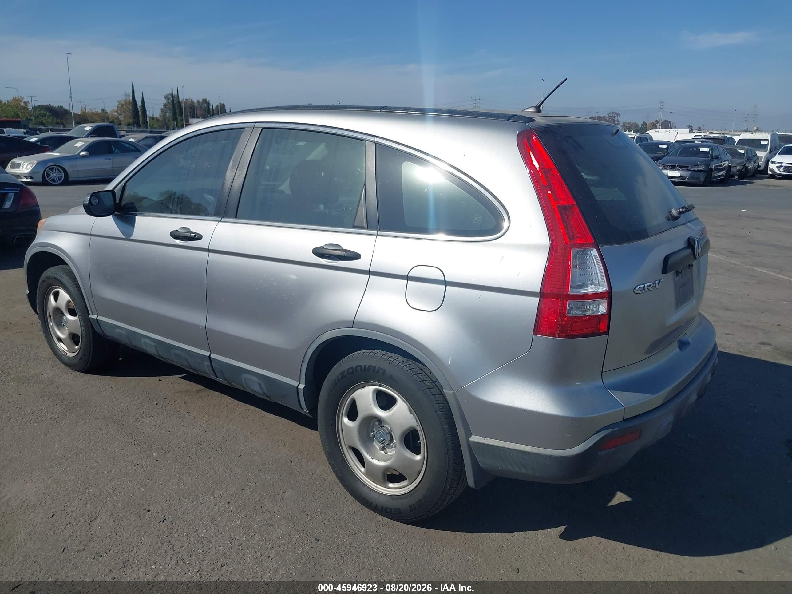 2007 Honda Cr-v Lx Silver vin: JHLRE38317C011688
