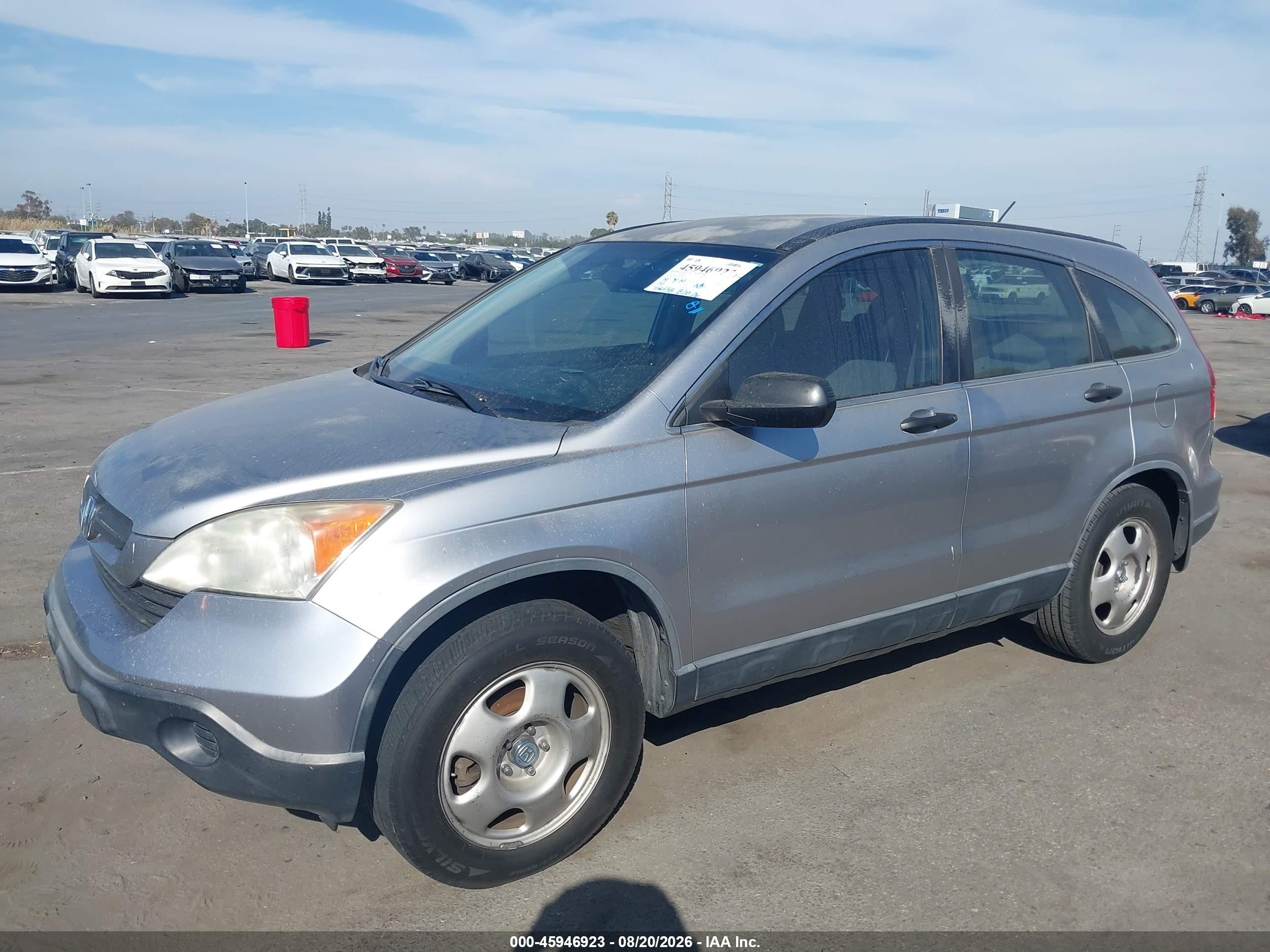 2007 Honda Cr-v Lx Silver vin: JHLRE38317C011688