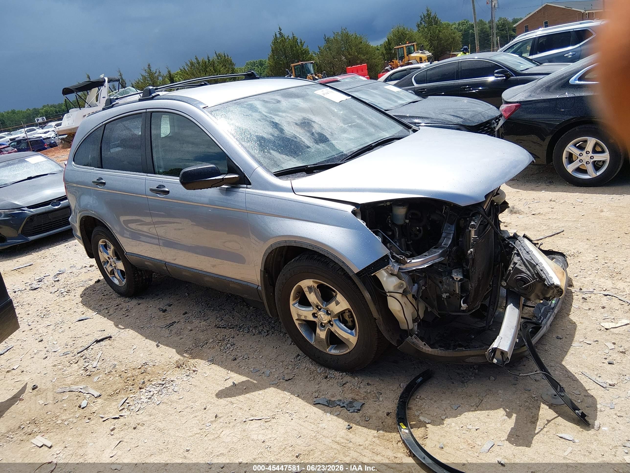 2007 Honda Cr-v Lx Silver vin: JHLRE38317C014283