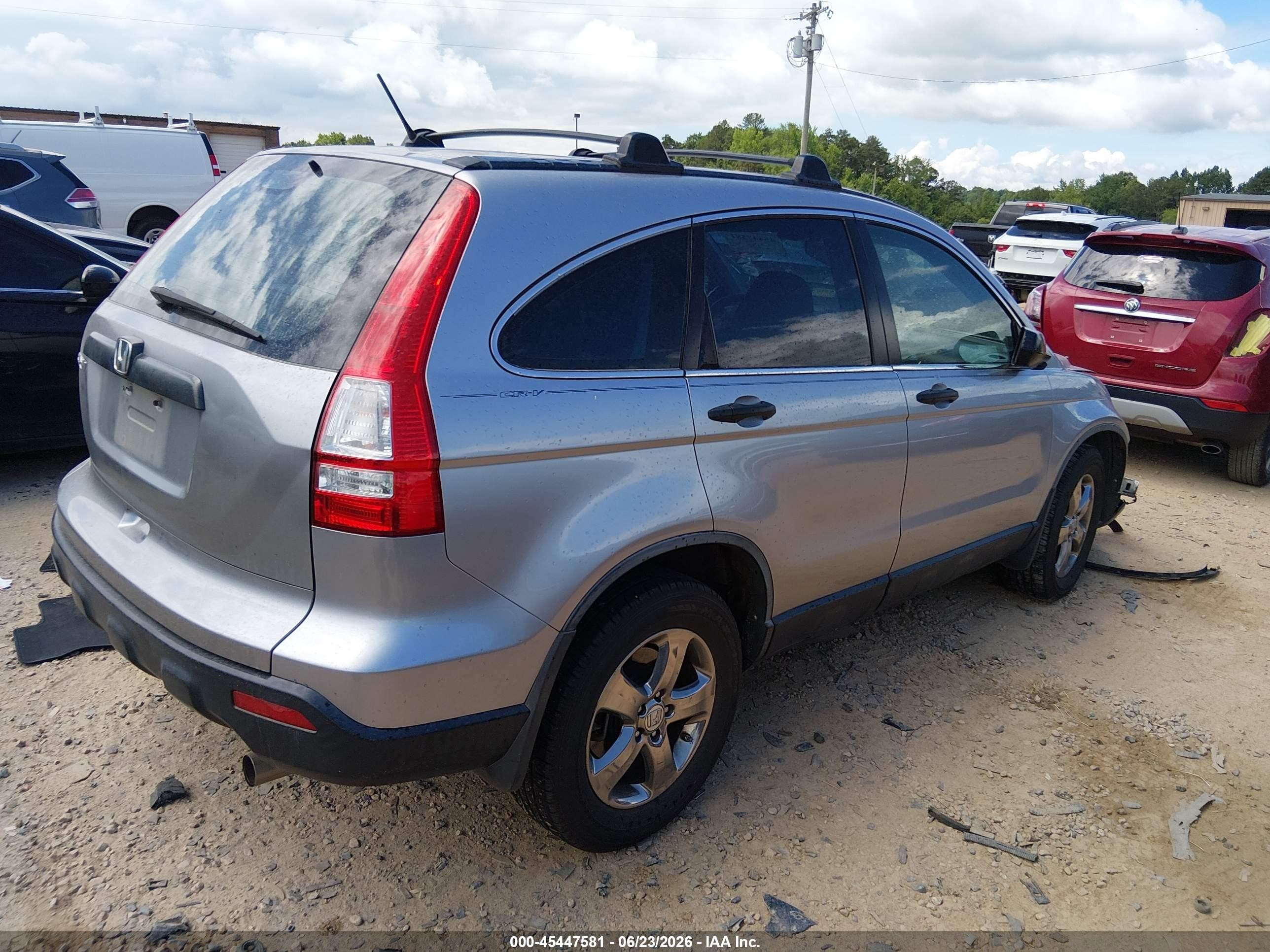 2007 Honda Cr-v Lx Silver vin: JHLRE38317C014283