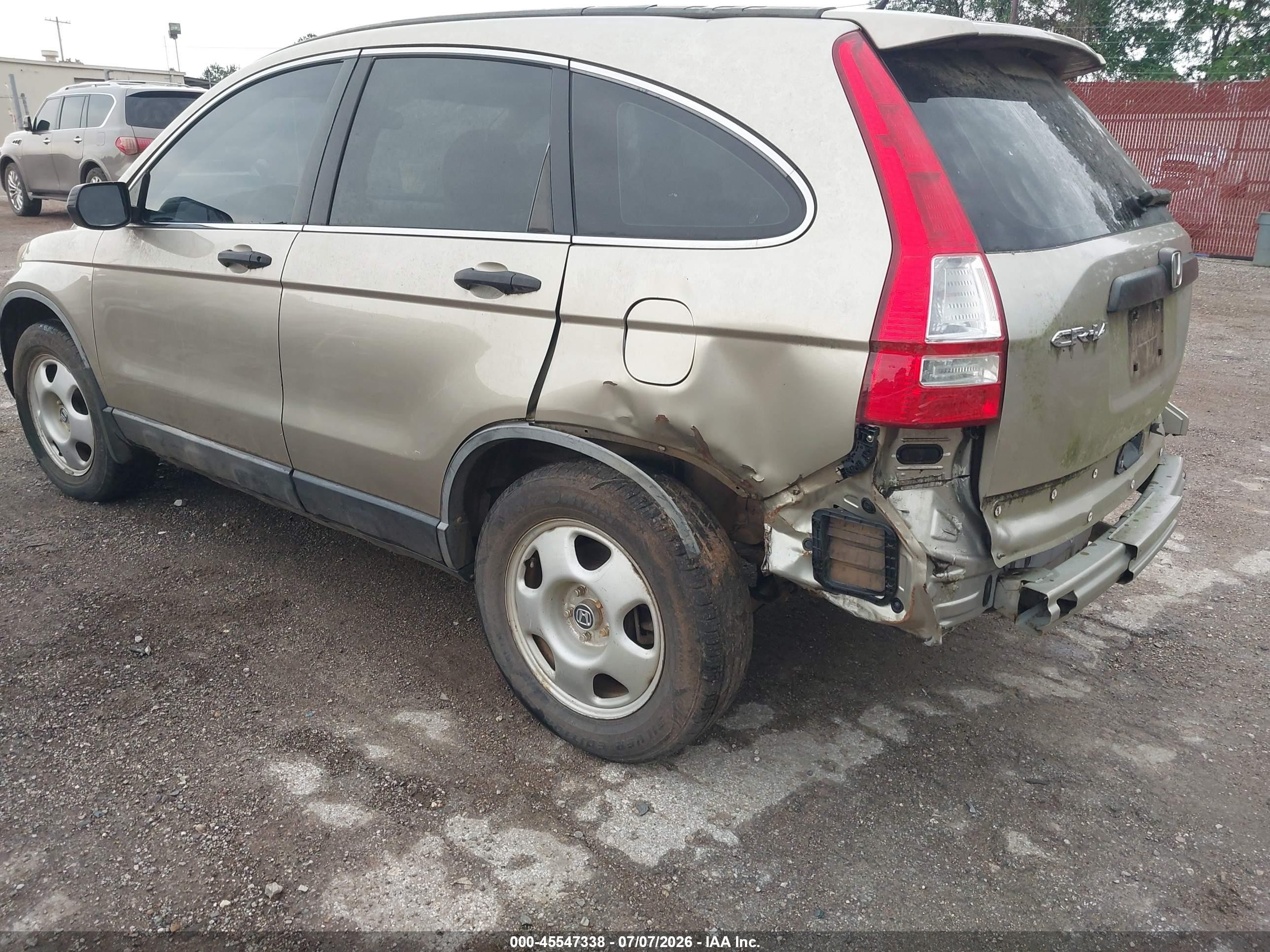 2007 Honda Cr-v Lx Gold vin: JHLRE38317C017538