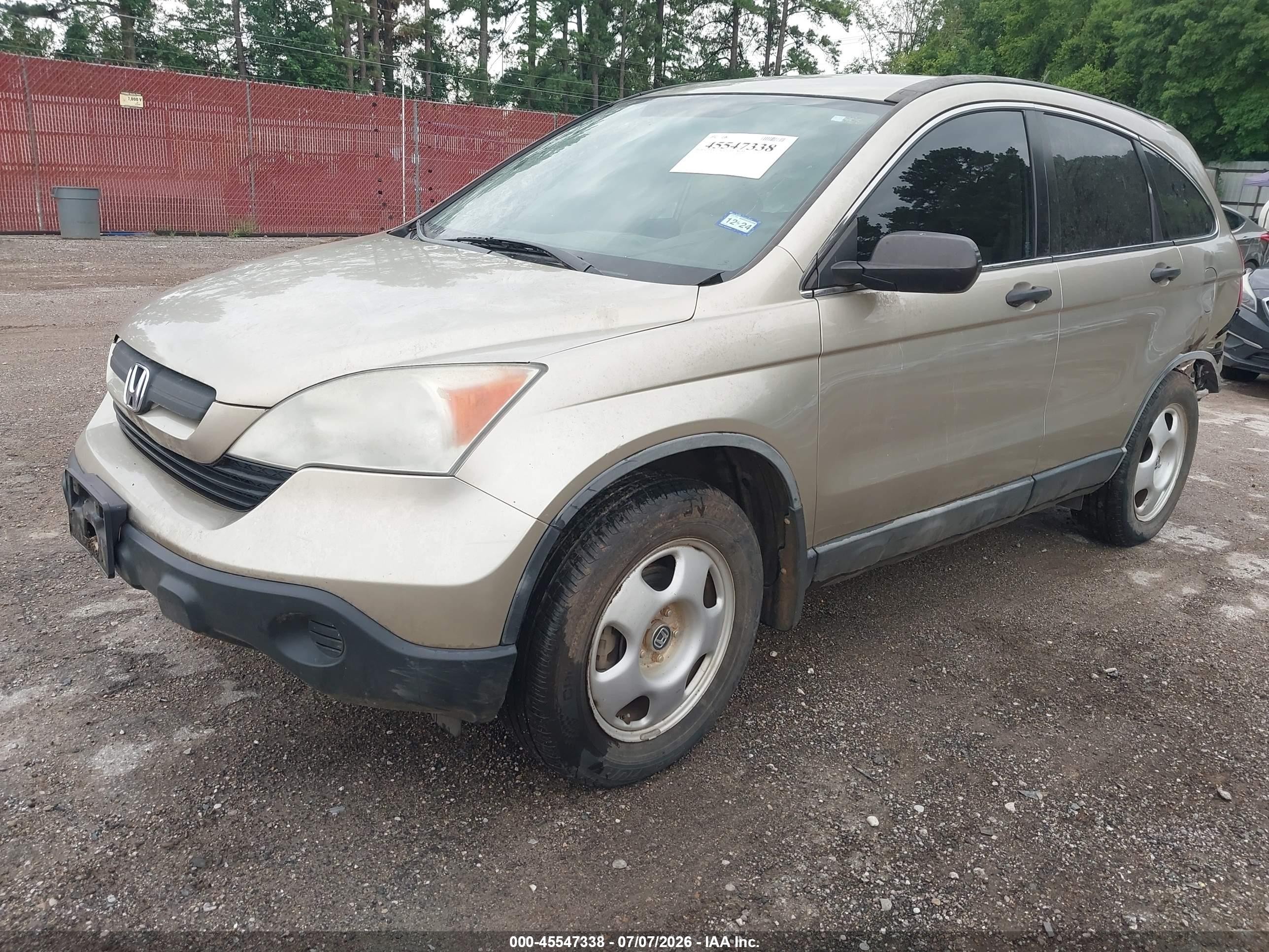 2007 Honda Cr-v Lx Gold vin: JHLRE38317C017538