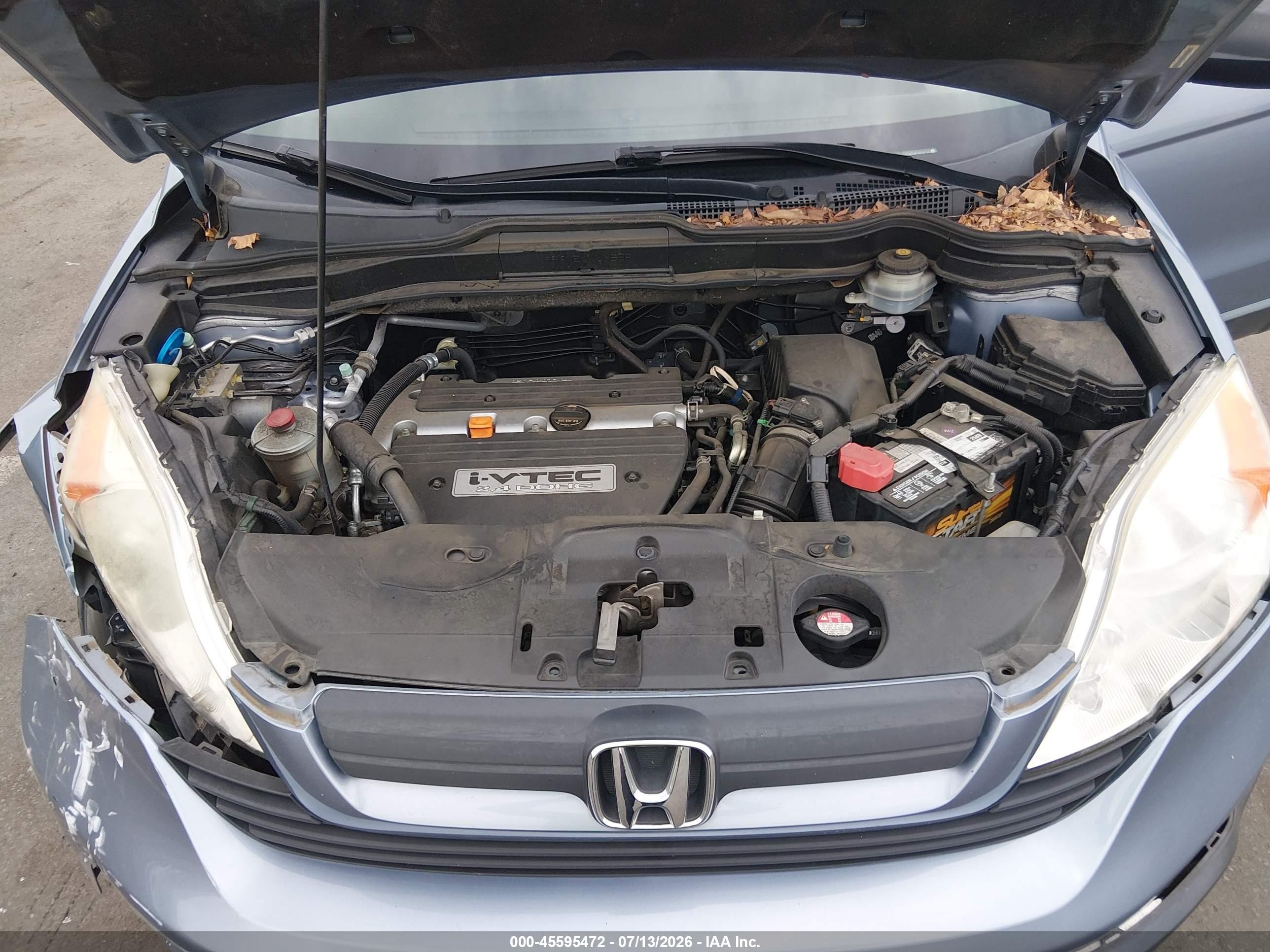2007 Honda Cr-v Lx Light Blue vin: JHLRE38317C026630
