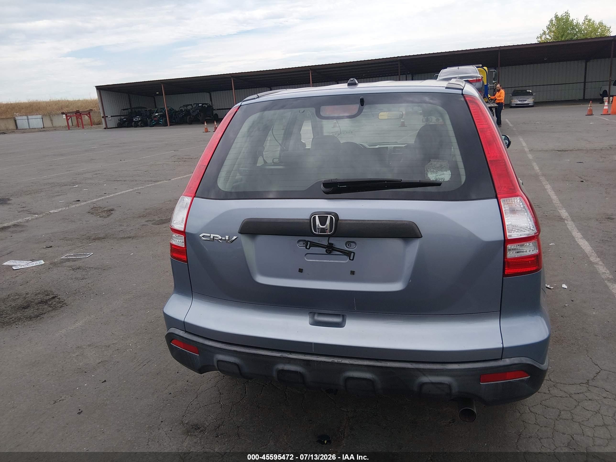 2007 Honda Cr-v Lx Light Blue vin: JHLRE38317C026630