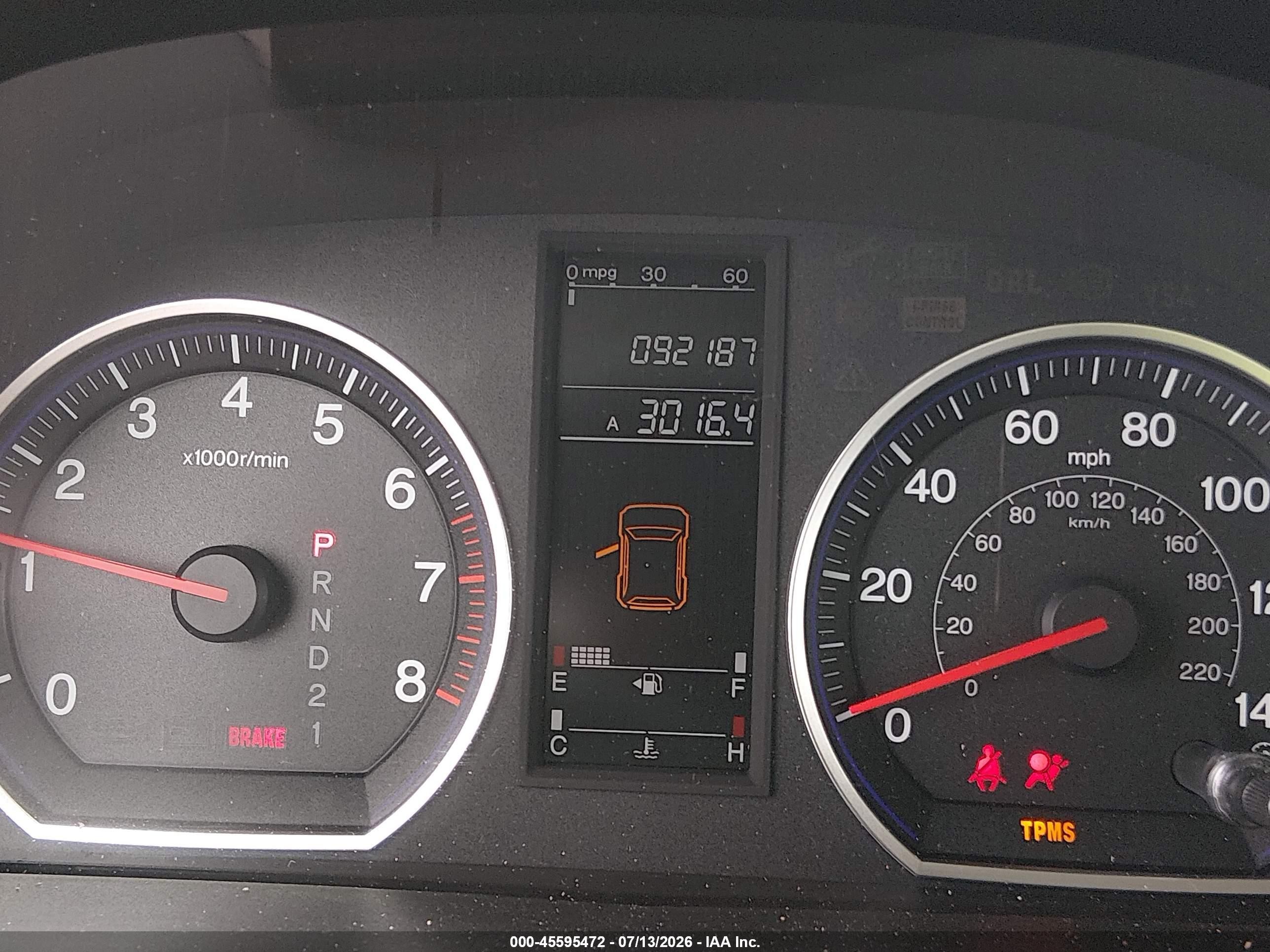 2007 Honda Cr-v Lx Light Blue vin: JHLRE38317C026630