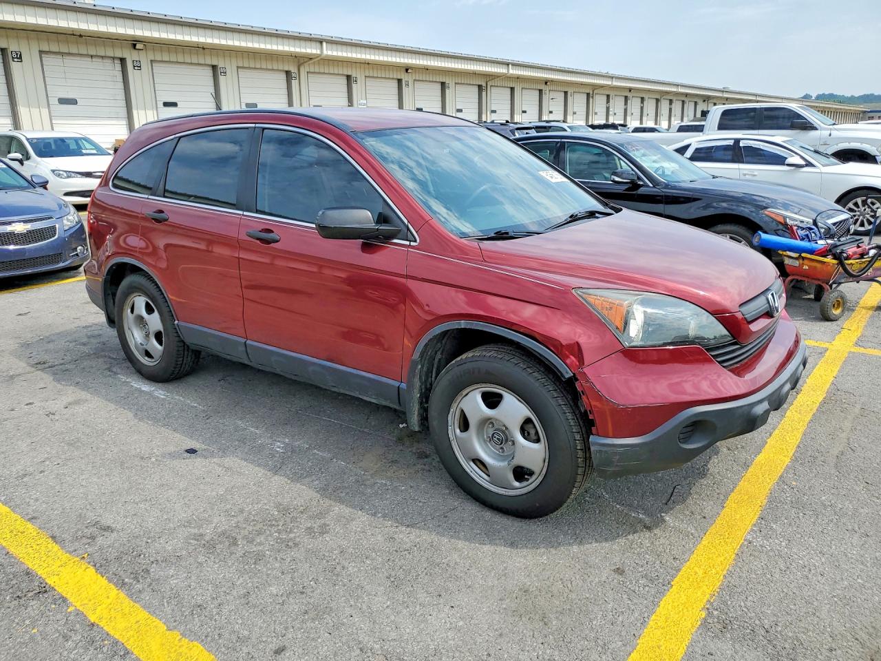 2007 Honda Cr-v Lx Бордовый vin: JHLRE38317C043038