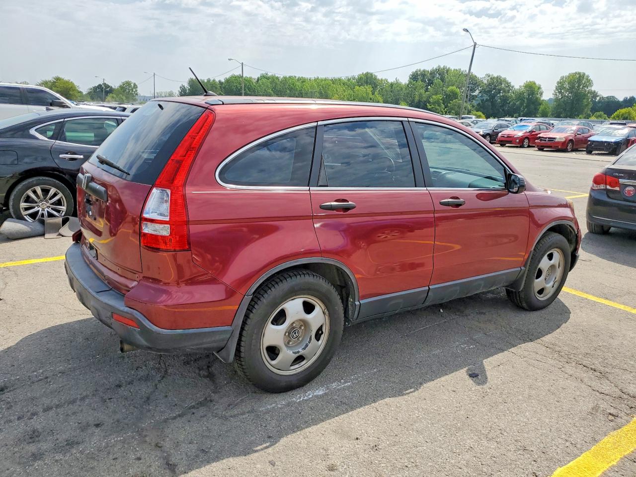 2007 Honda Cr-v Lx Бордовый vin: JHLRE38317C043038