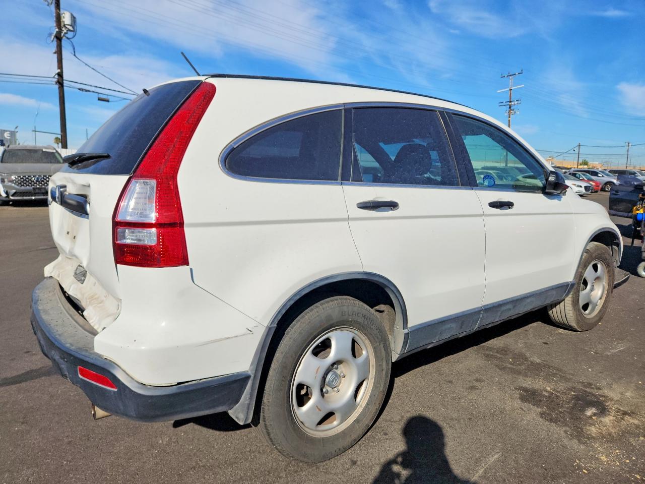 2007 Honda Cr-v Lx Белый vin: JHLRE38317C065802