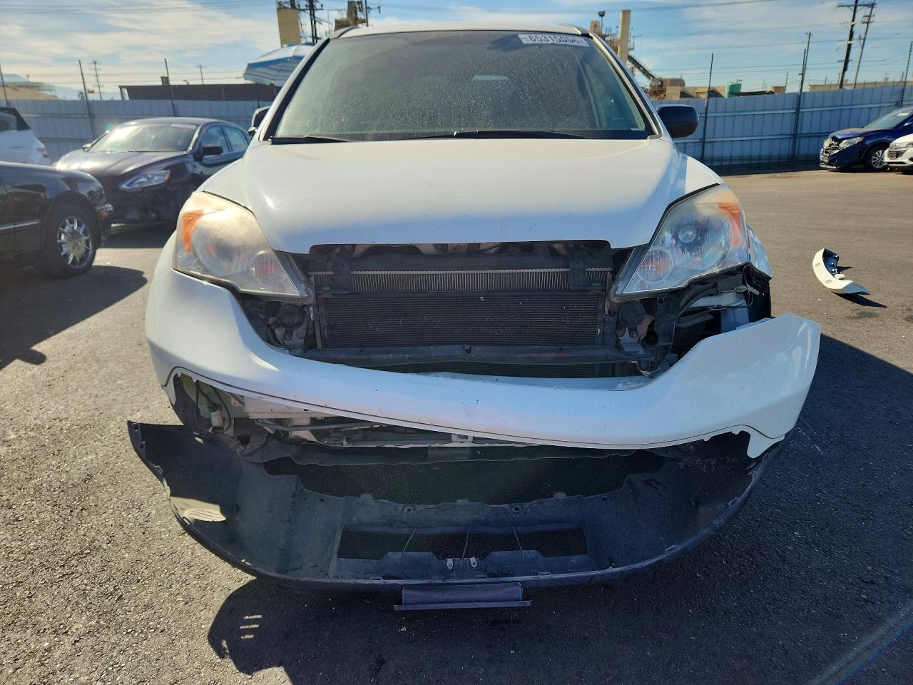 2007 Honda Cr-v Lx Белый vin: JHLRE38317C065802
