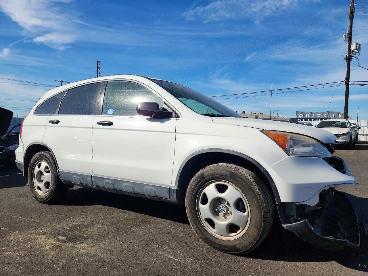 2007 Honda Cr-v Lx Белый vin: JHLRE38317C065802