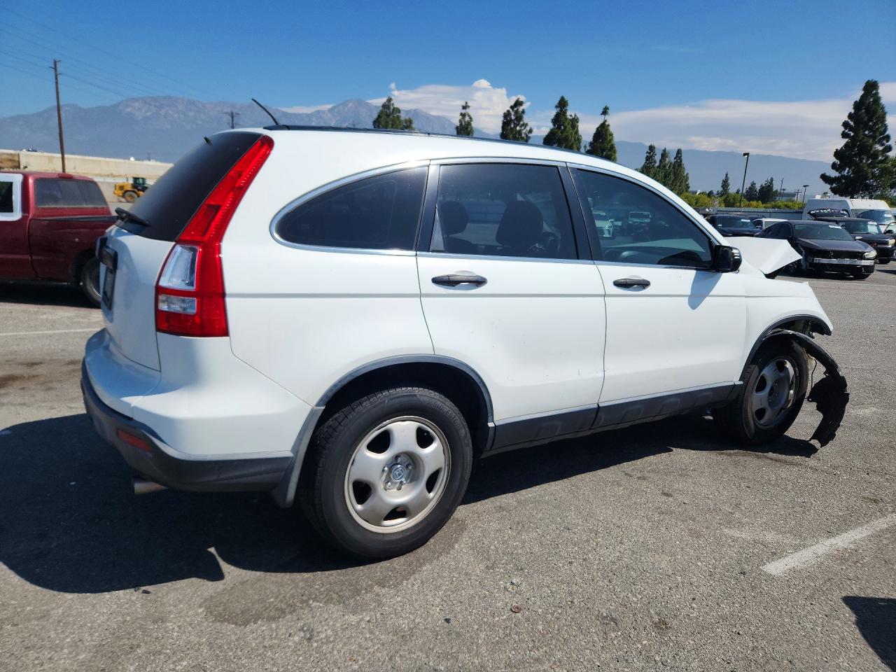 2007 Honda Cr-v Lx Белый vin: JHLRE38317C068120