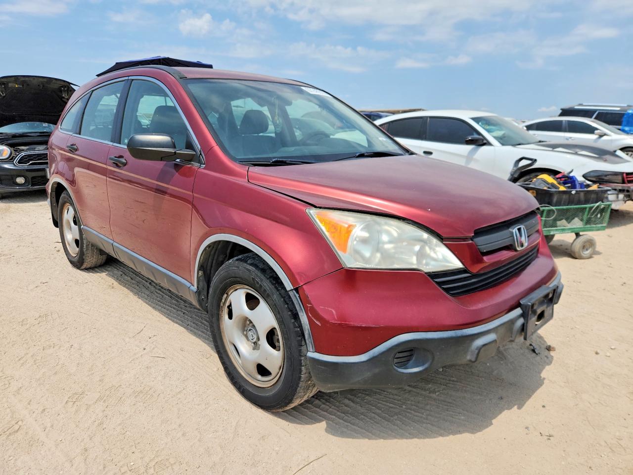 2008 Honda Cr-v Lx Maroon vin: JHLRE38318C010381