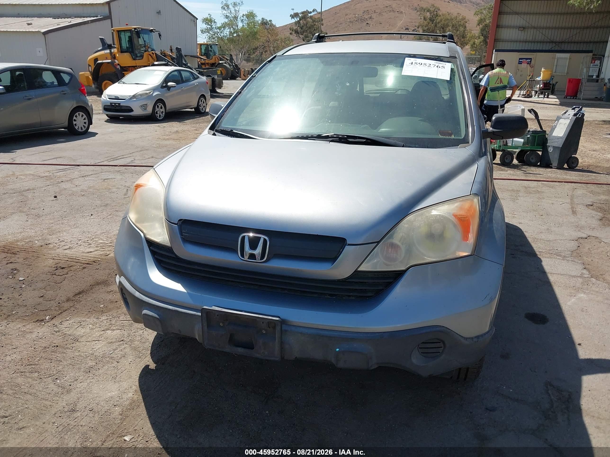 2008 Honda Cr-v Lx Blue vin: JHLRE38318C014060