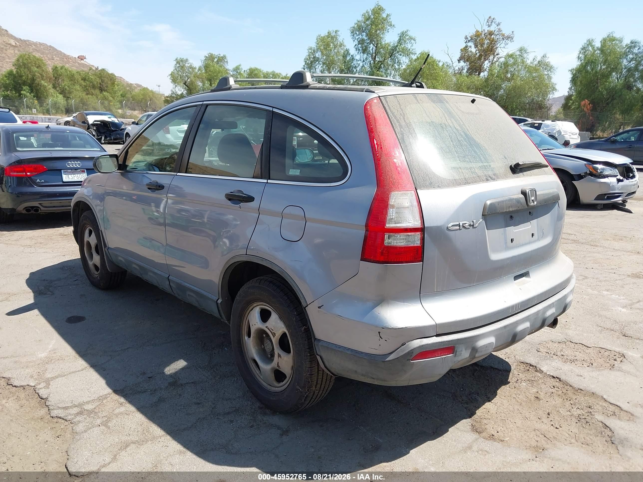 2008 Honda Cr-v Lx Blue vin: JHLRE38318C014060