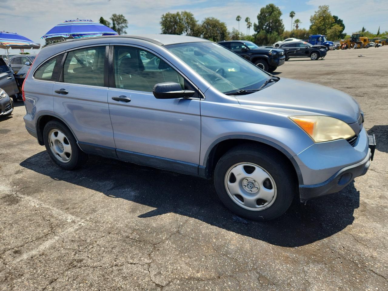 2008 Honda Cr-v Lx Blue vin: JHLRE38318C024572