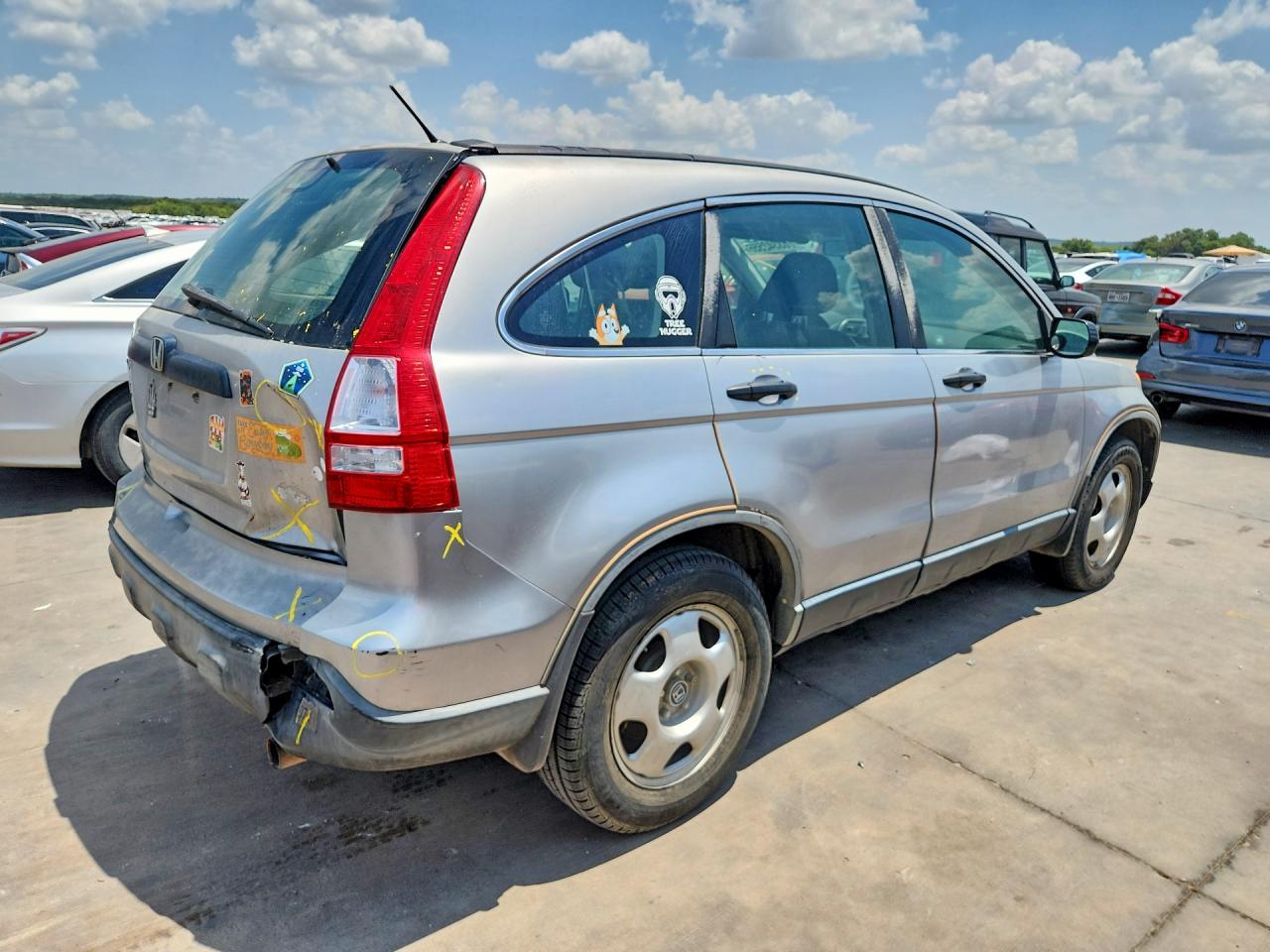 2008 Honda Cr-v Lx Silver vin: JHLRE38318C034504
