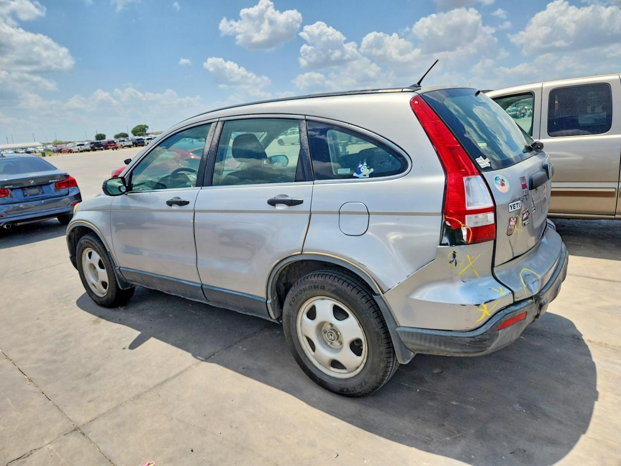 2008 Honda Cr-v Lx Silver vin: JHLRE38318C034504