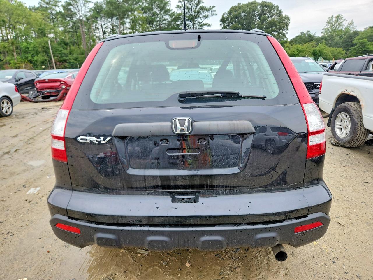 2008 Honda Cr-v Lx Black vin: JHLRE38318C043882