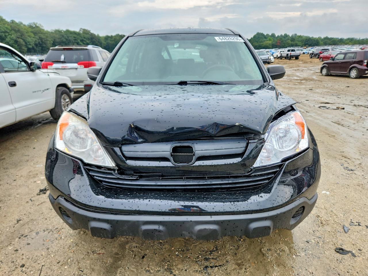 2008 Honda Cr-v Lx Black vin: JHLRE38318C043882