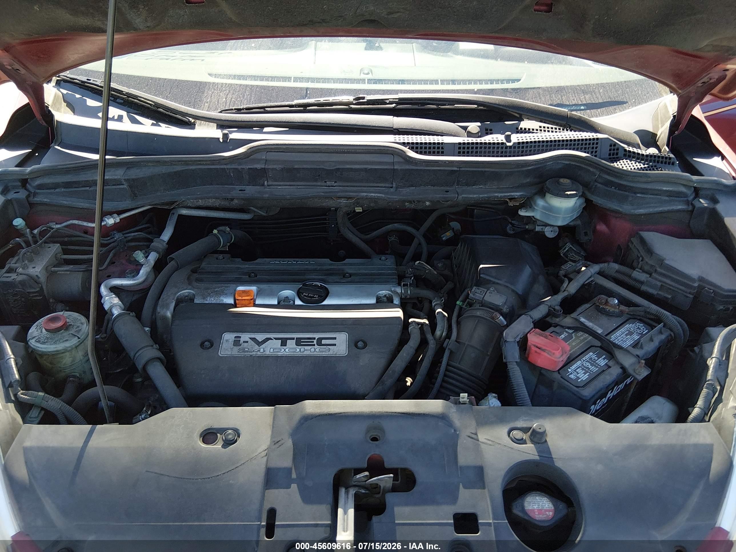 2007 Honda Cr-v Lx Темно-бордовый vin: JHLRE38327C077585