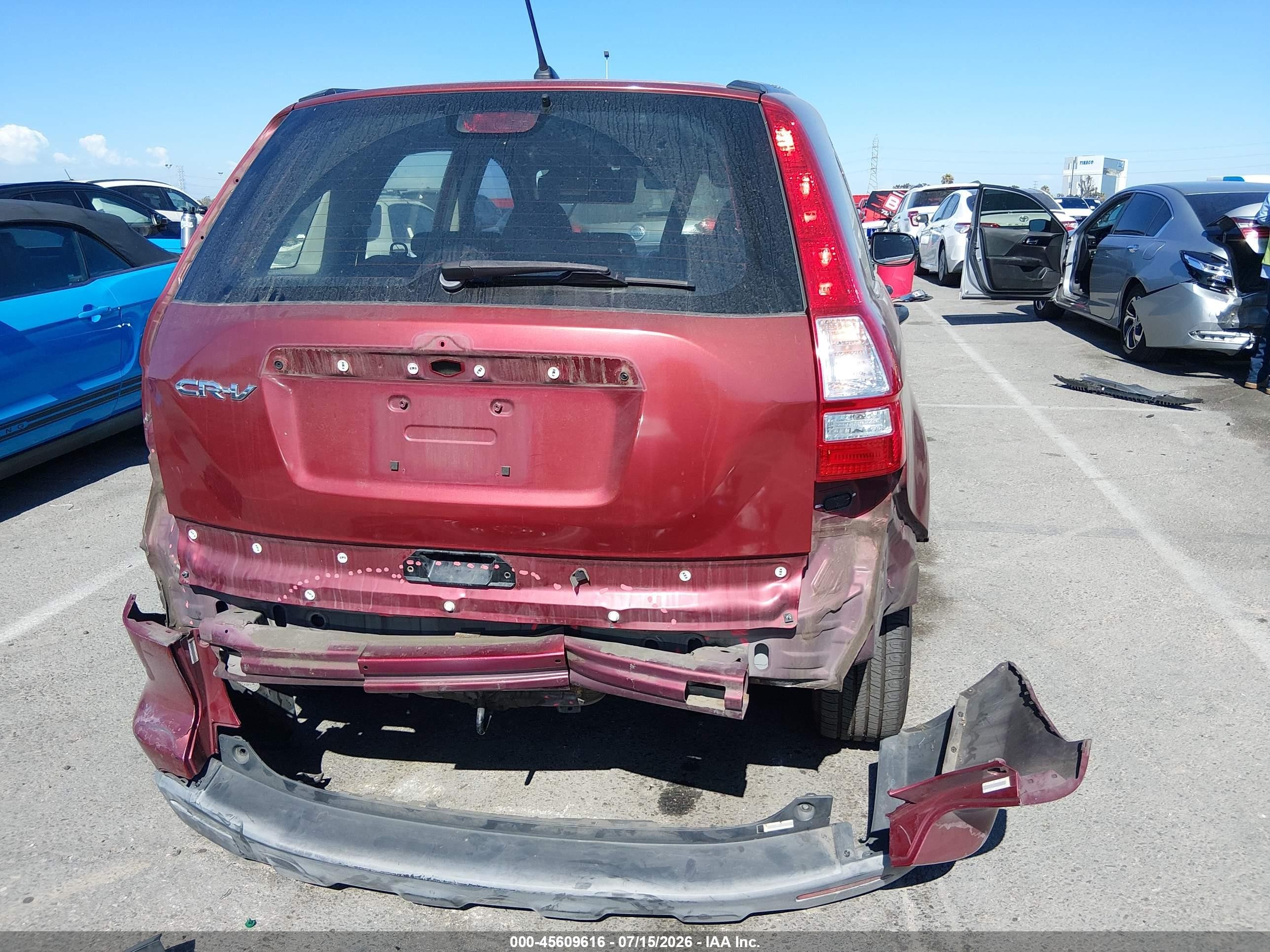 2007 Honda Cr-v Lx Темно-бордовый vin: JHLRE38327C077585
