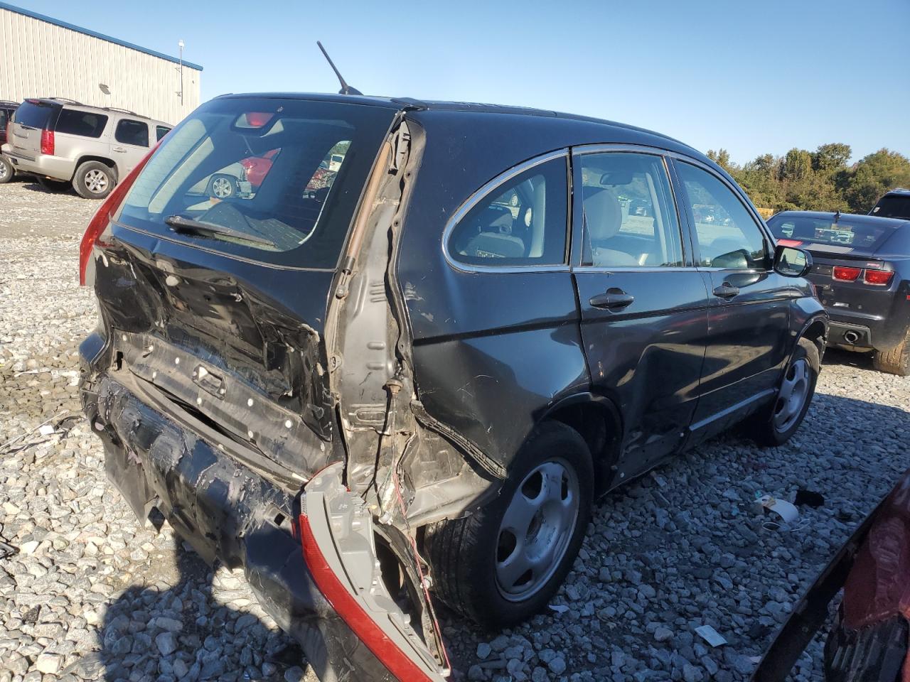 2007 Honda Cr-v Lx Black vin: JHLRE38327C080728