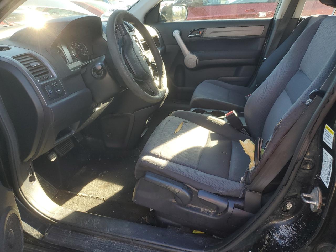 2007 Honda Cr-v Lx Black vin: JHLRE38327C080728