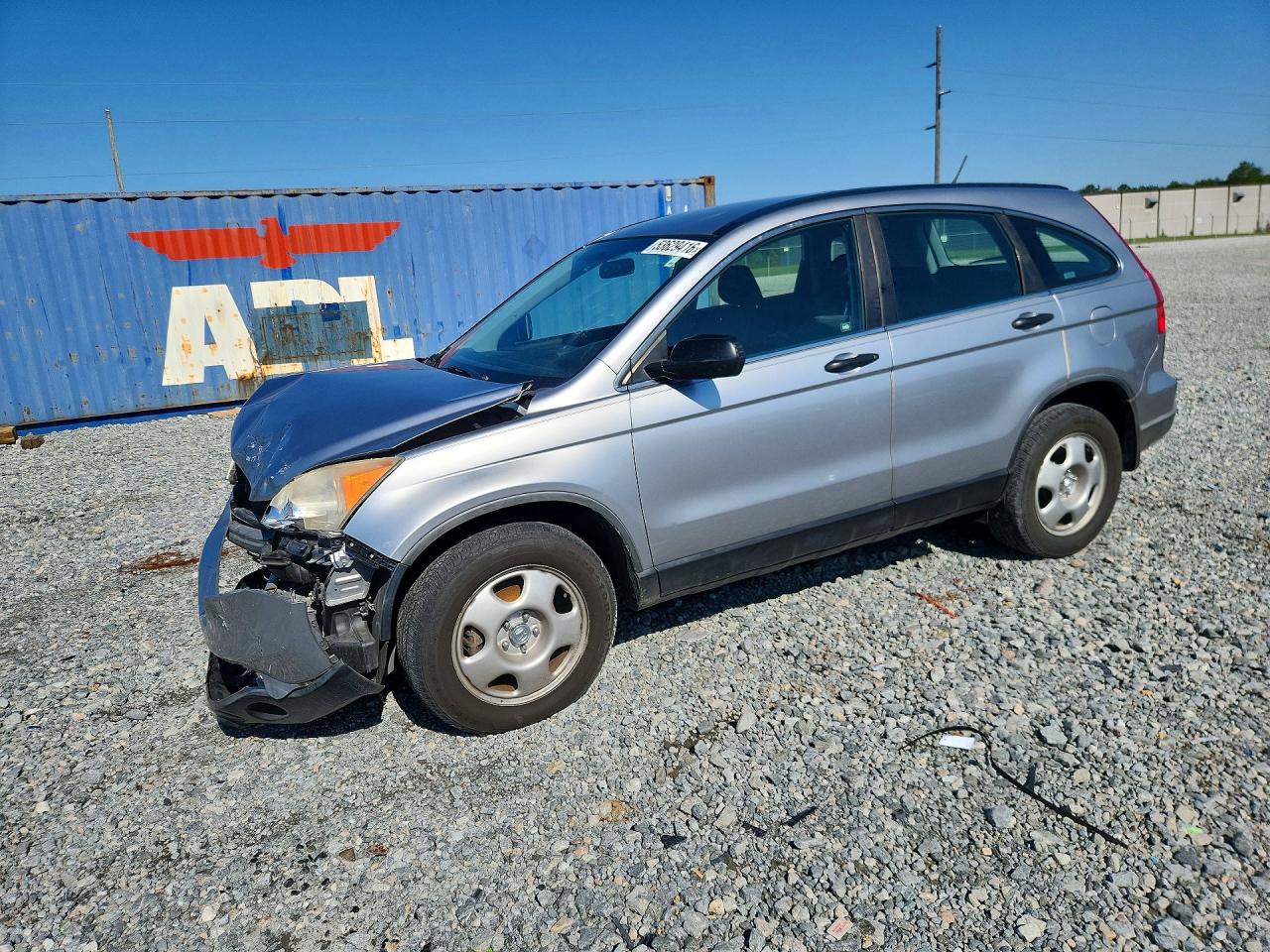 2008 Honda Cr-v Lx Silver vin: JHLRE38328C032521