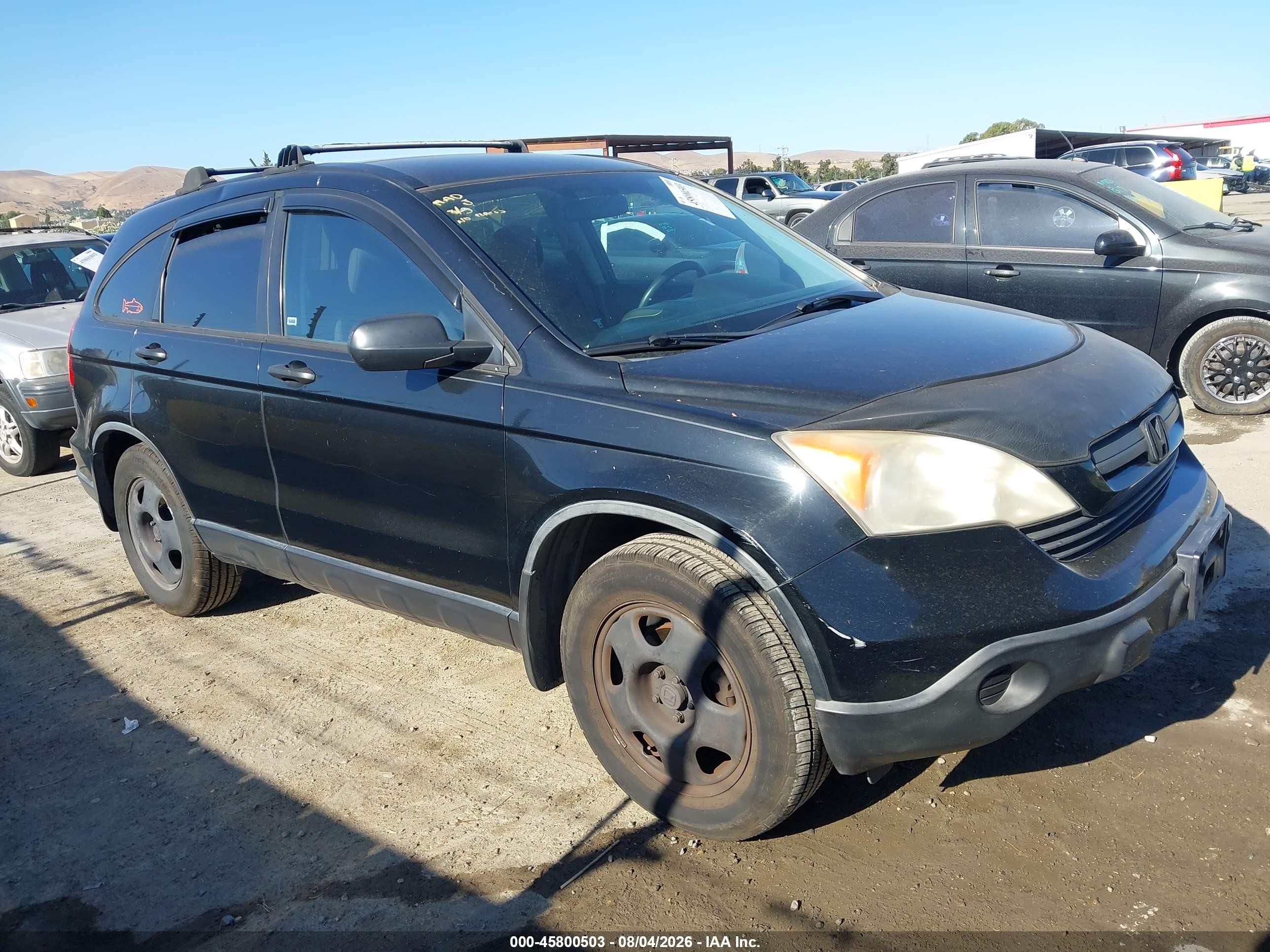 2009 Honda Cr-v Lx Black vin: JHLRE38329C013694