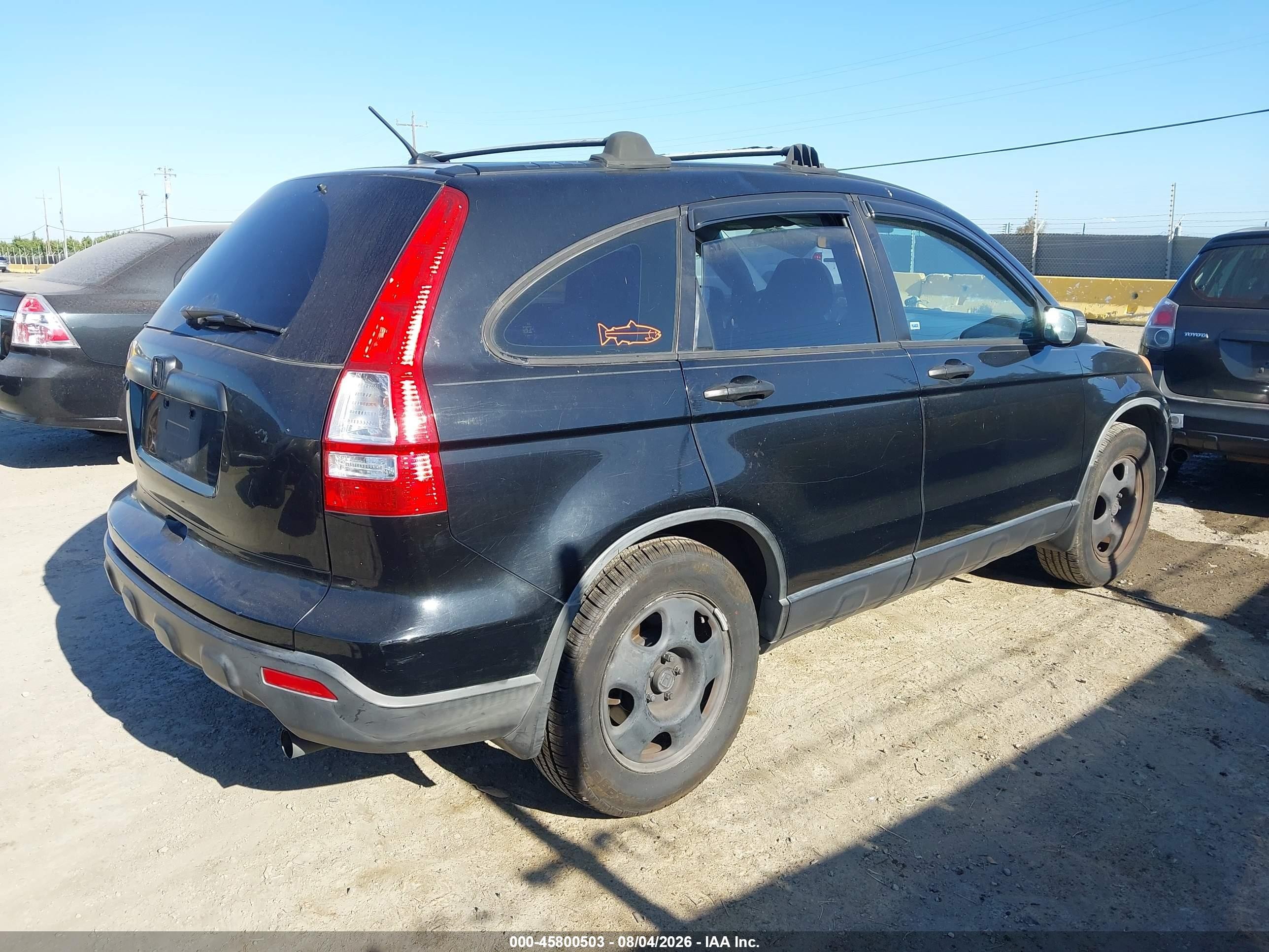 2009 Honda Cr-v Lx Black vin: JHLRE38329C013694