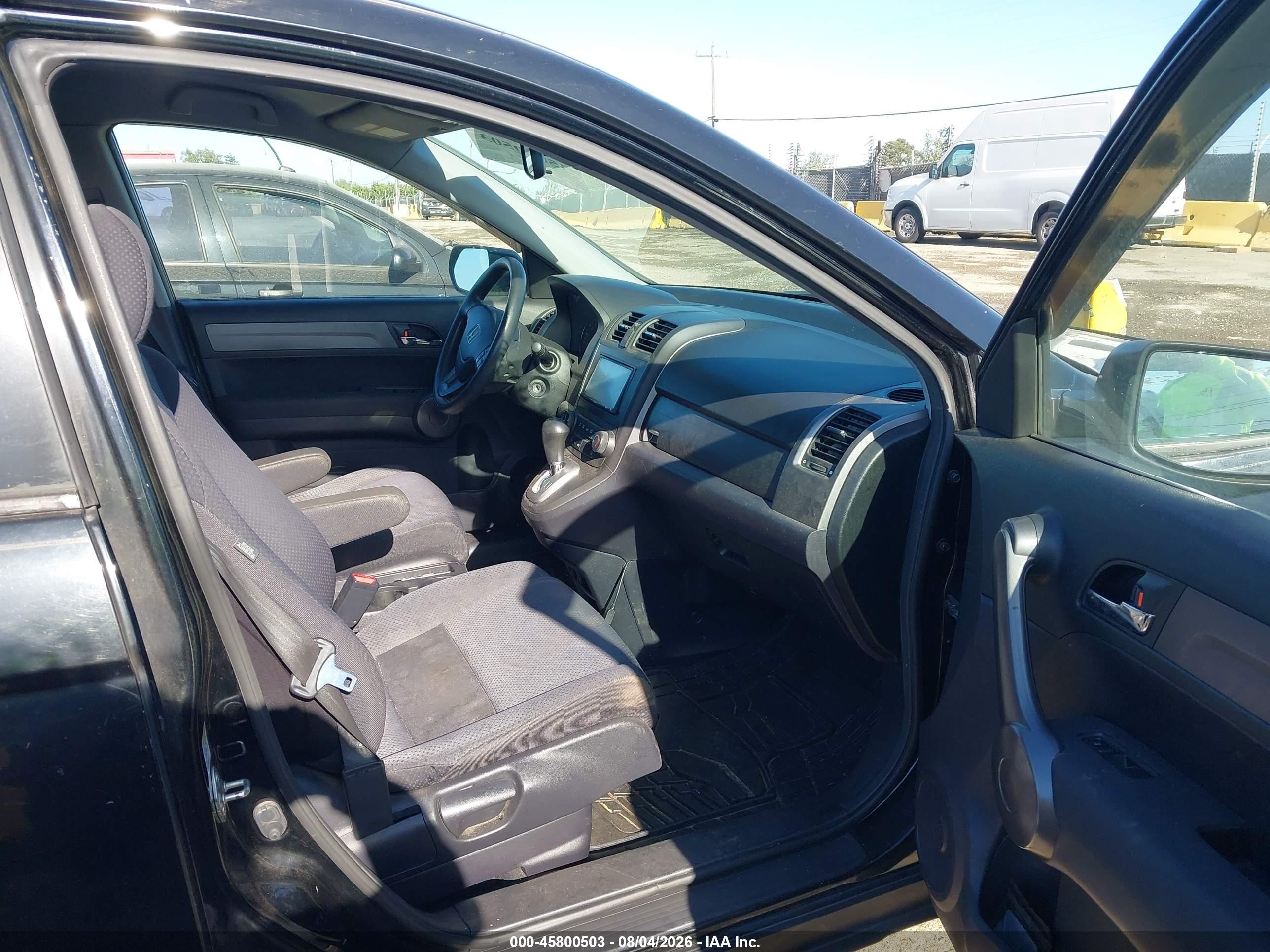 2009 Honda Cr-v Lx Black vin: JHLRE38329C013694