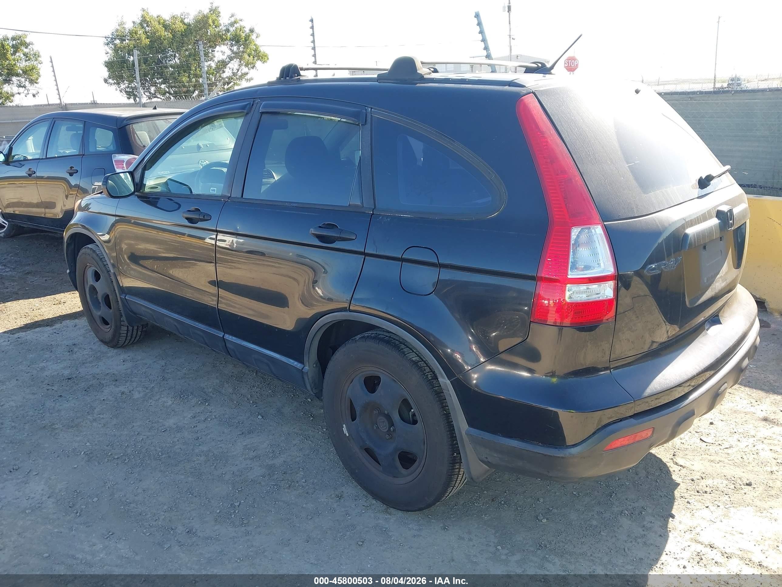 2009 Honda Cr-v Lx Black vin: JHLRE38329C013694