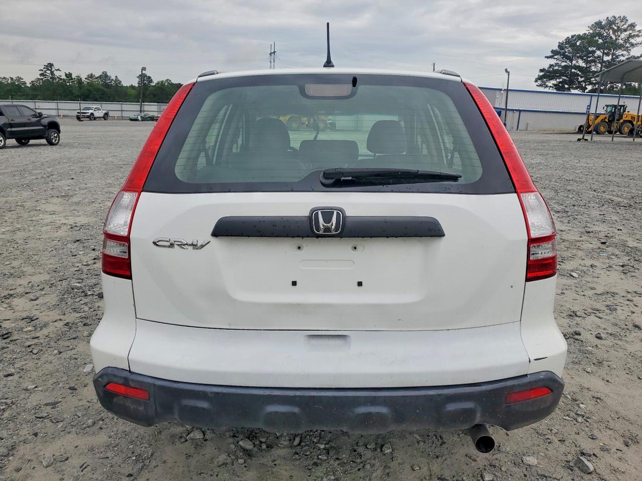 2007 Honda Cr-v Lx White vin: JHLRE38337C036222