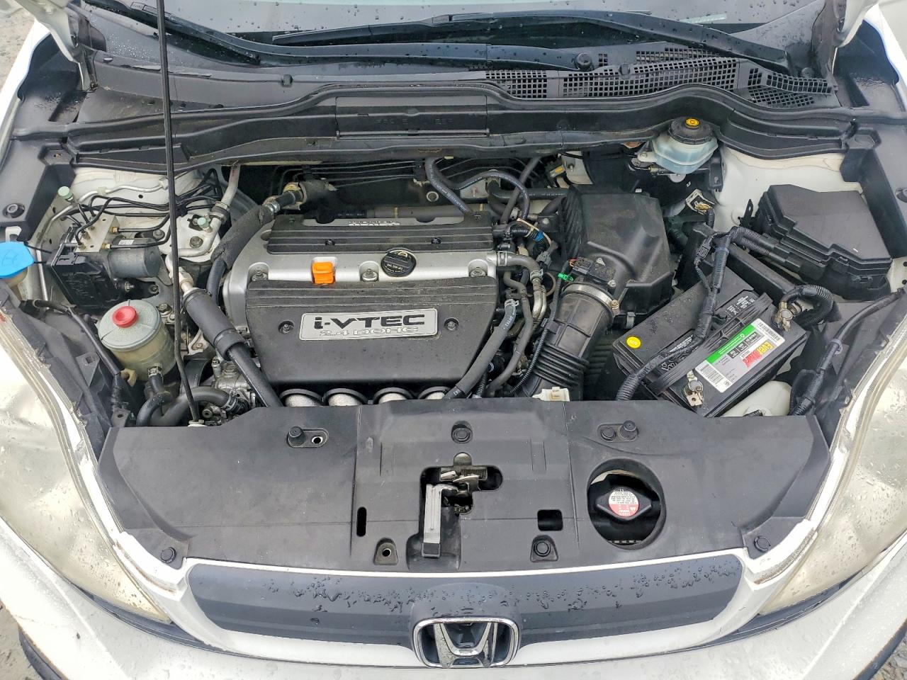 2007 Honda Cr-v Lx White vin: JHLRE38337C036222